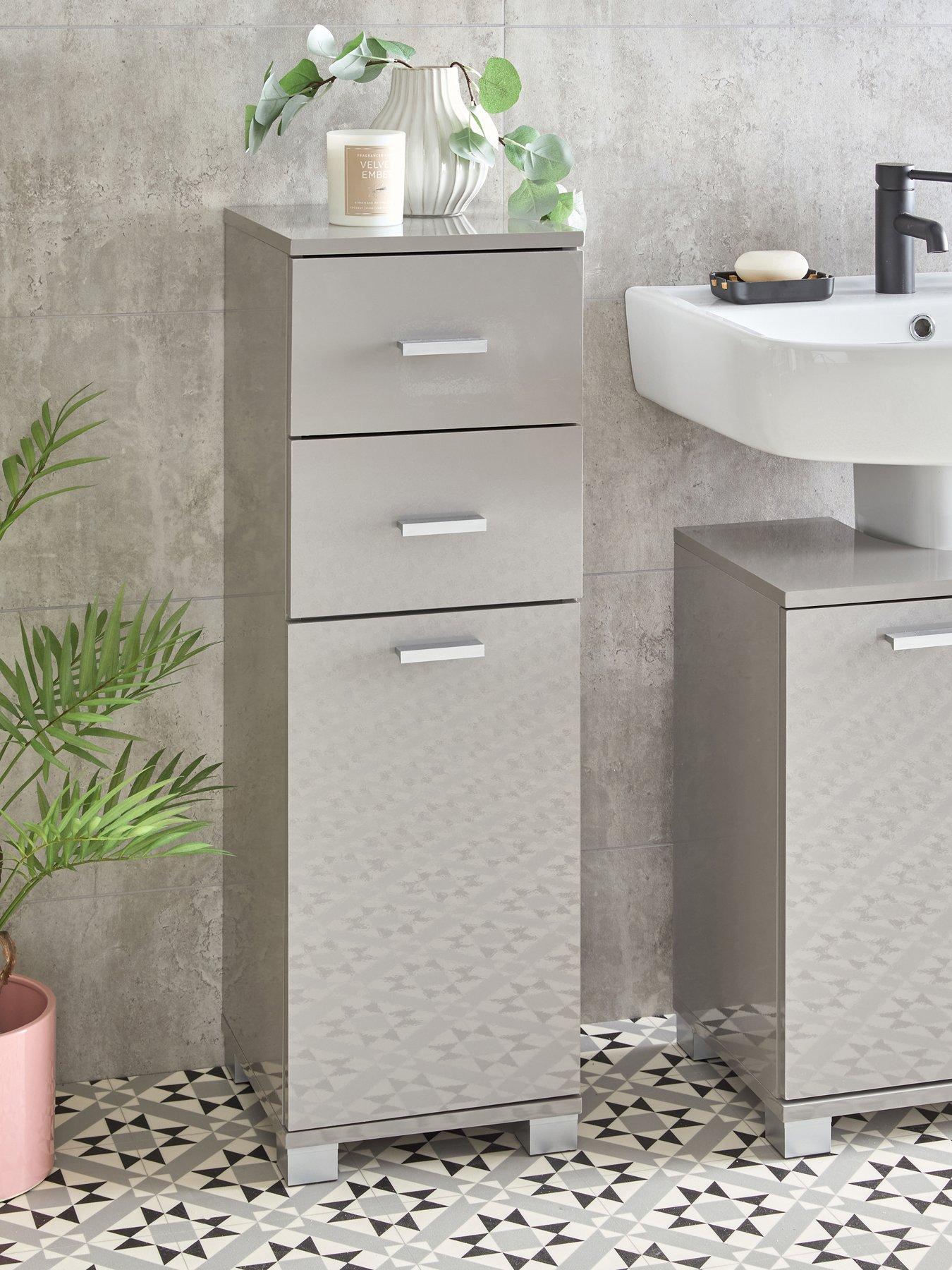 very-home-rowan-gloss-1-doornbsp2-drawer-low-bathroom-cabinet-grey-fscreg-certified