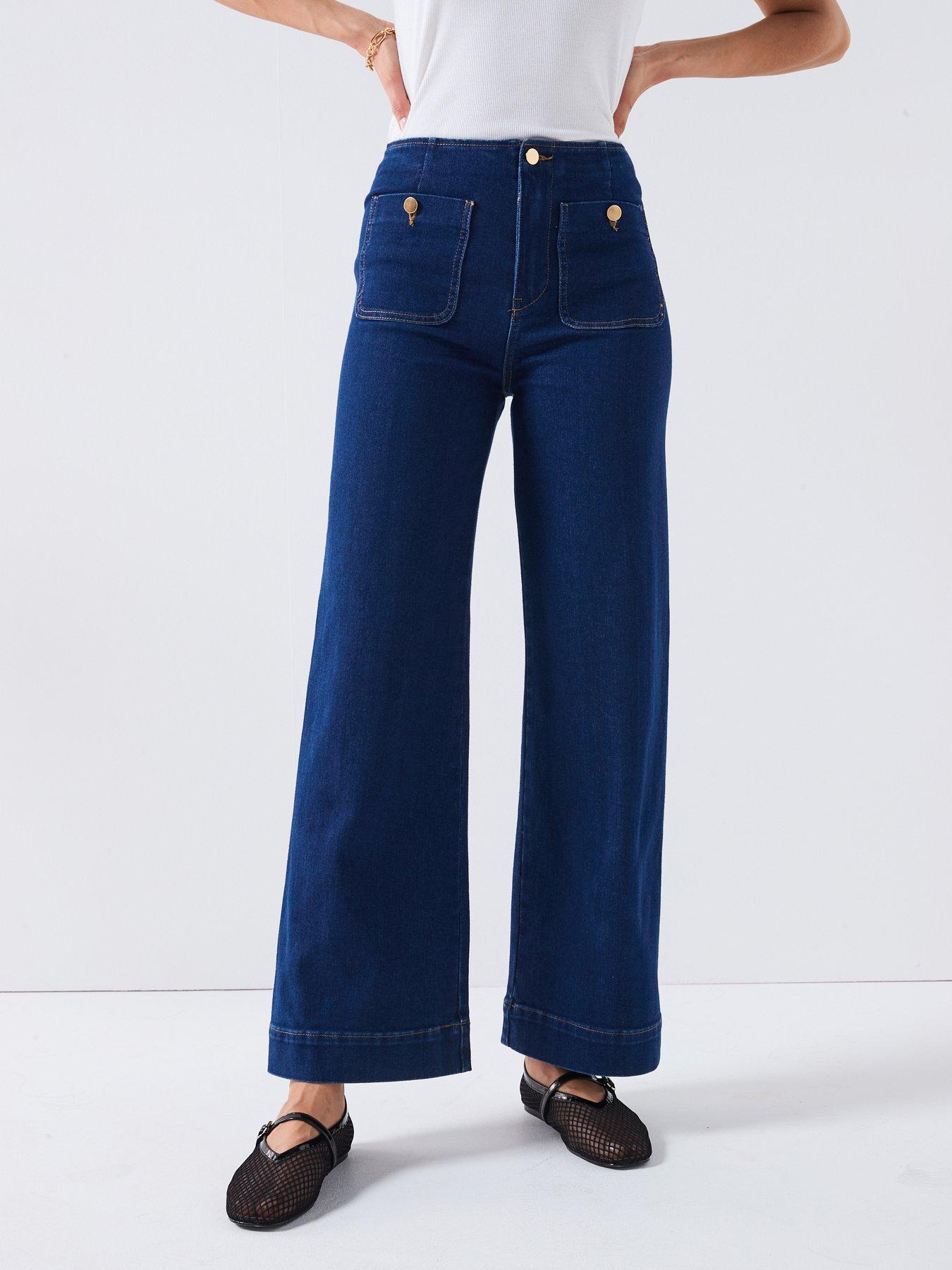 Only Madeline High Waist Denim Jeans - Blue