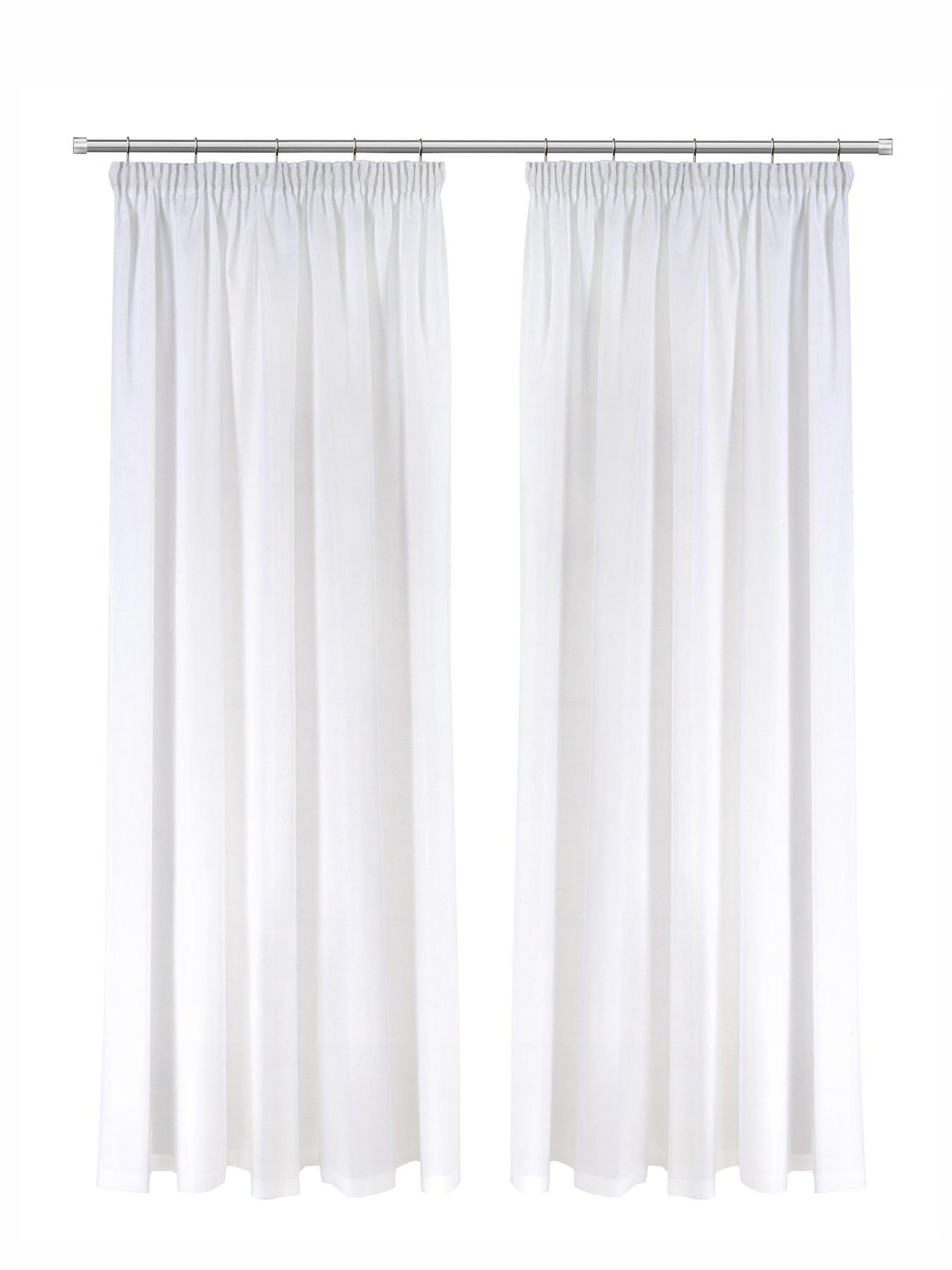 Image 2 of 4 of The Very Collection Lined&nbsp;Voile Pencil Pleat&nbsp;Curtains