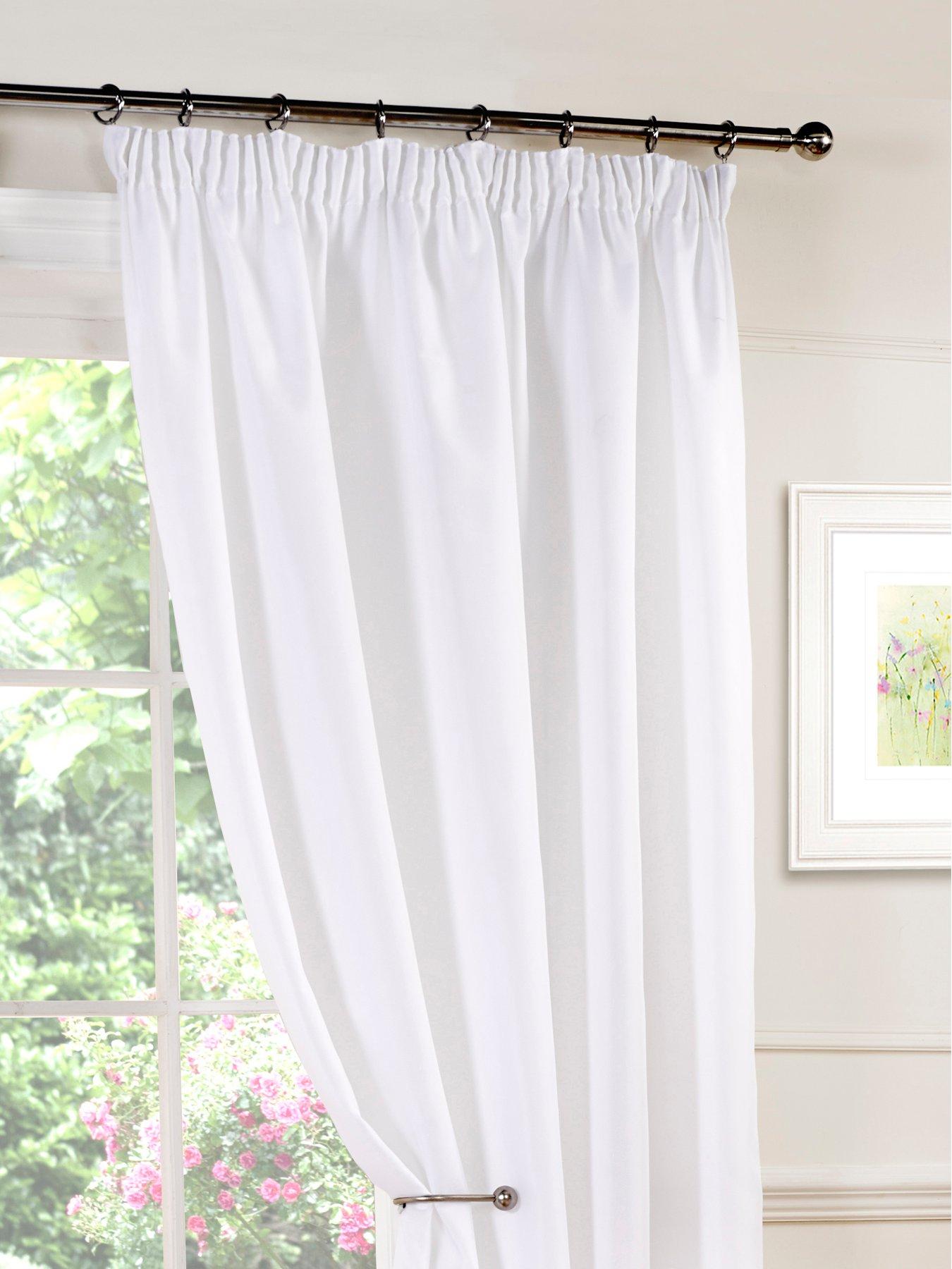 Image 4 of 4 of The Very Collection Lined&nbsp;Voile Pencil Pleat&nbsp;Curtains
