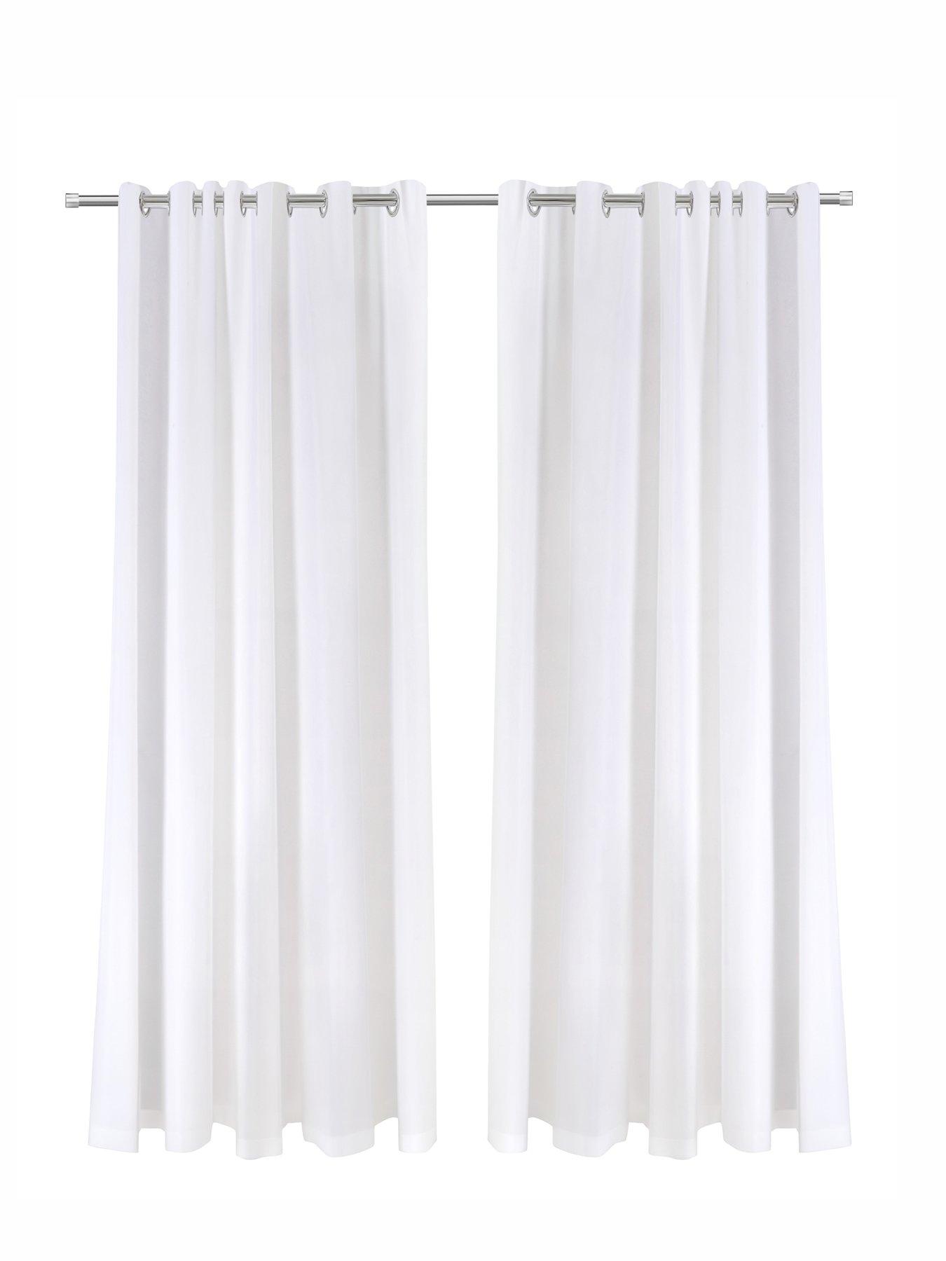 Image 2 of 4 of The Very Collection Lined&nbsp;Voile Eyelet Curtains