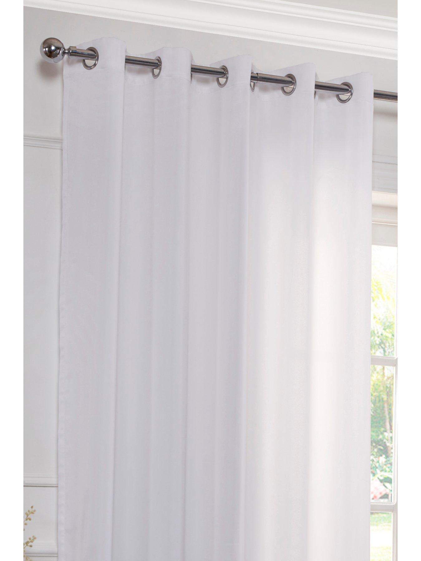 Image 4 of 4 of The Very Collection Lined&nbsp;Voile Eyelet Curtains