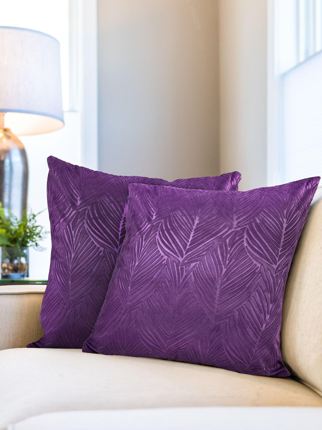 the-very-collection-leaf-embossed-velvet-filled-cushion-pair-43x43cm