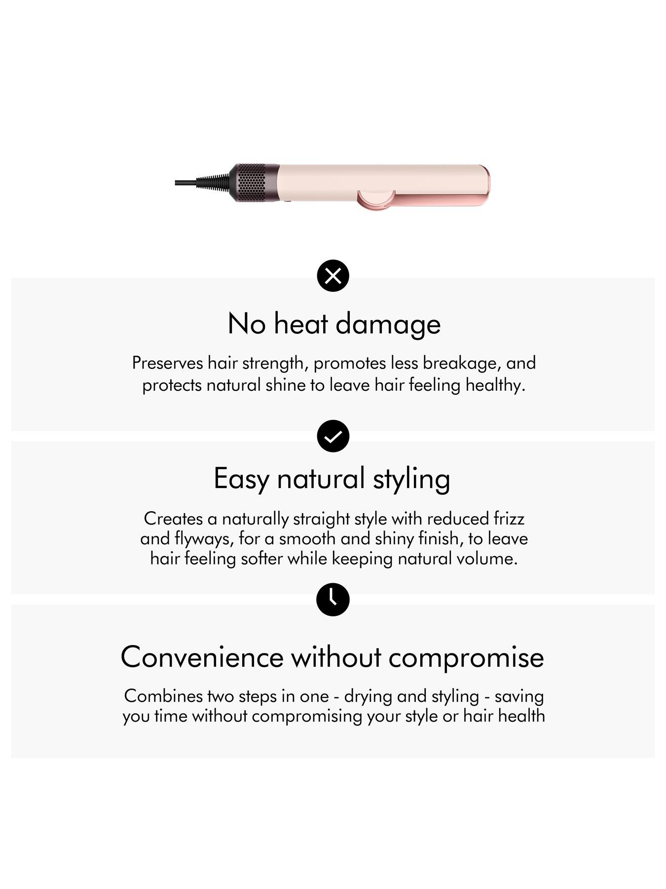 Image 7 of 7 of Dyson Airstrait&trade; Wet to Dry Hair Straightener in Ceramic Pink &amp; Rose Gold