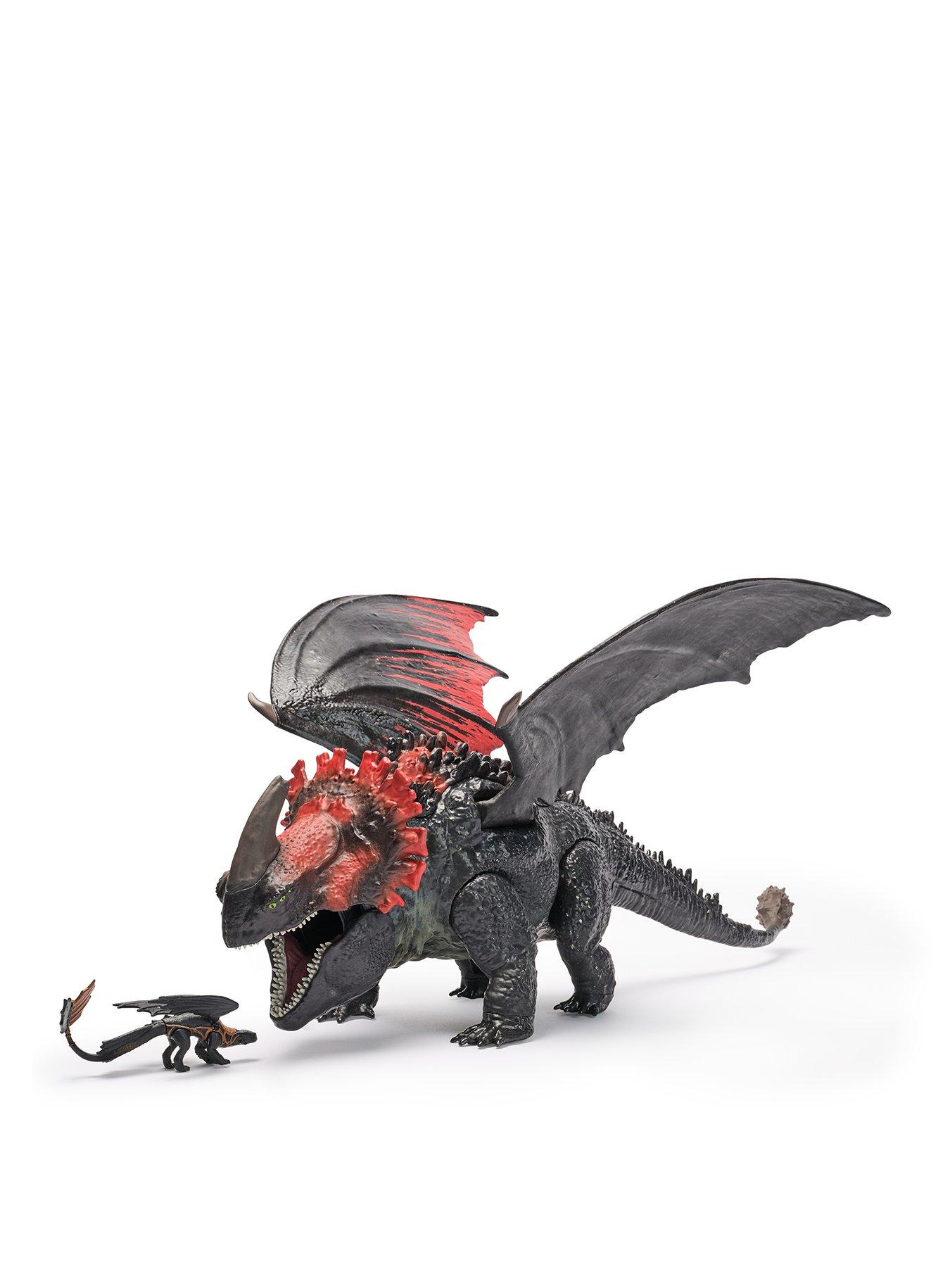 Image 1 of 7 of How to Train Your Dragon Red Death Chomping Rampage Dragon&nbsp;Action Figure