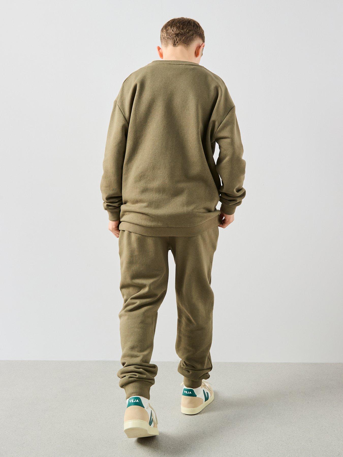 Image 2 of 6 of The Very Collection Boys Sweatshirt And Jogger Set - Khaki