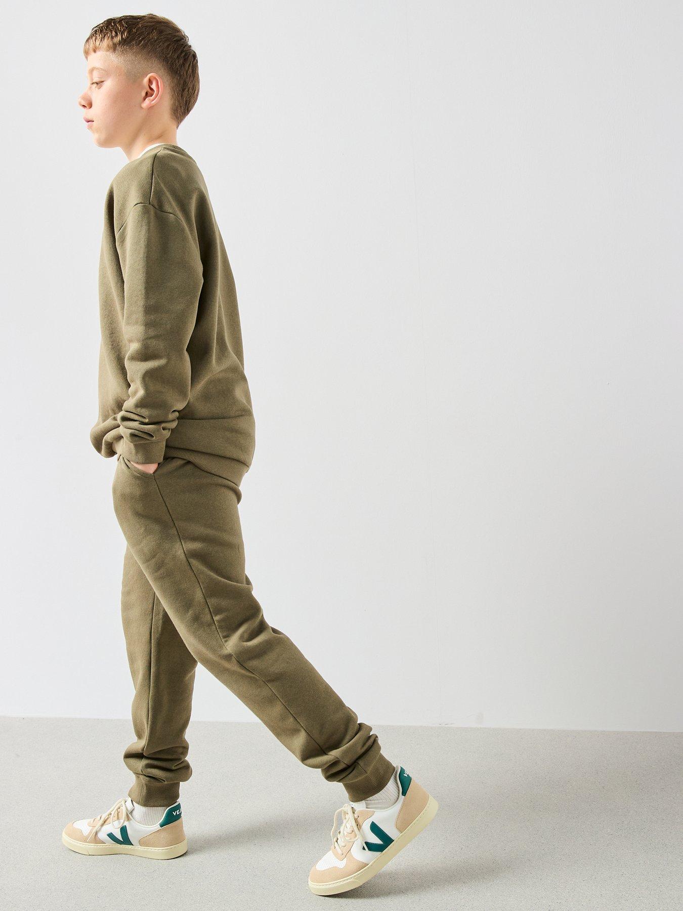 Image 3 of 6 of The Very Collection Boys Sweatshirt And Jogger Set - Khaki