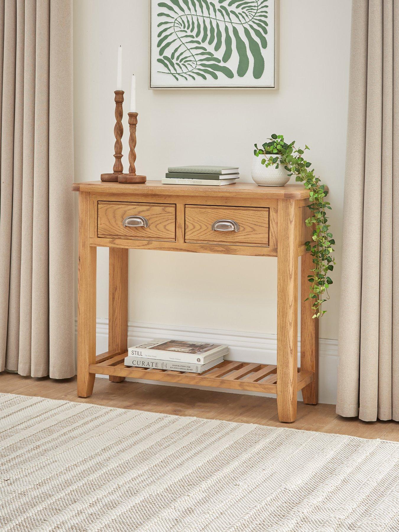 Image 1 of 7 of The Very Collection Woodland Console Table - Oak