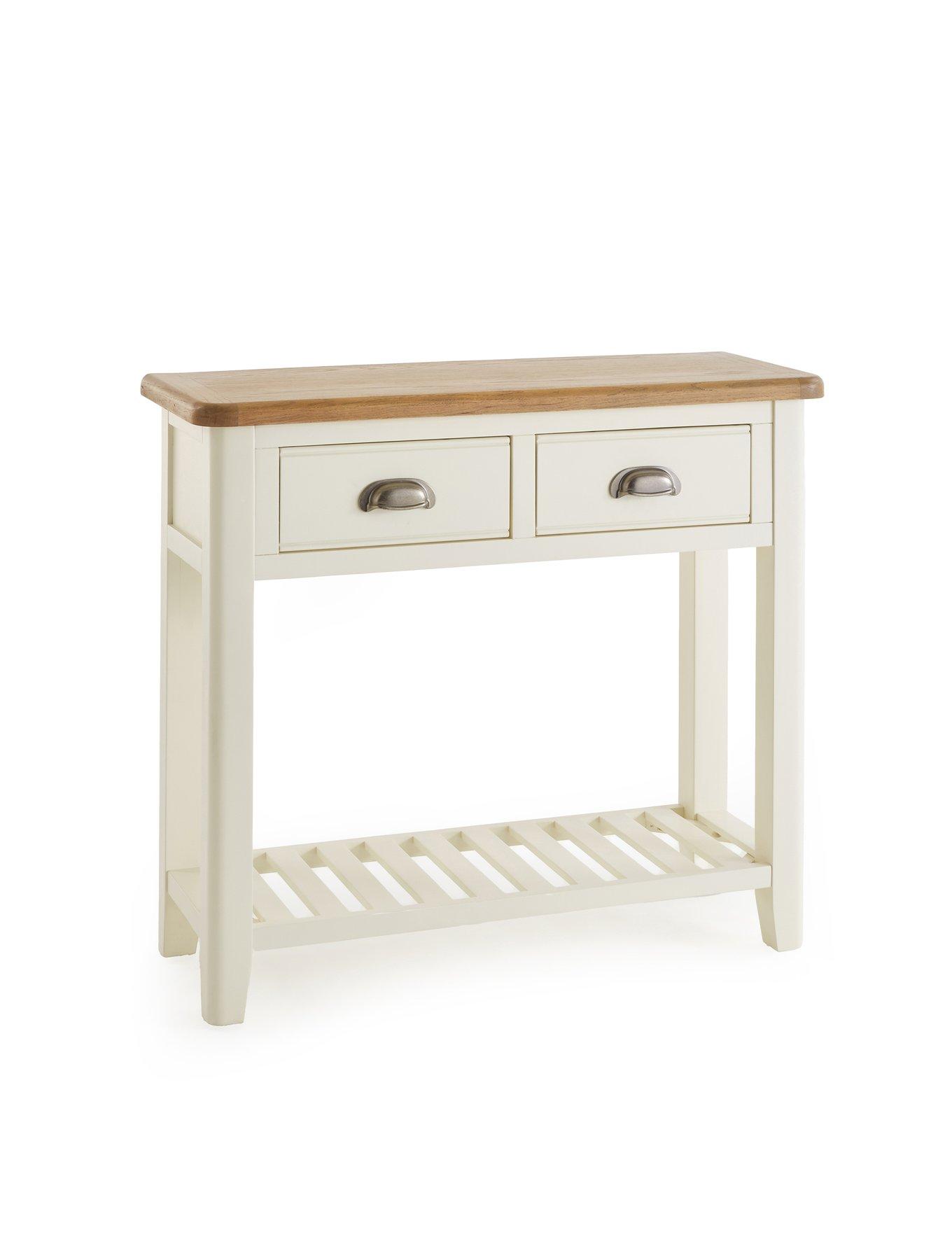 Image 3 of 7 of The Very Collection Woodland&nbsp;Console Table - White/Oak