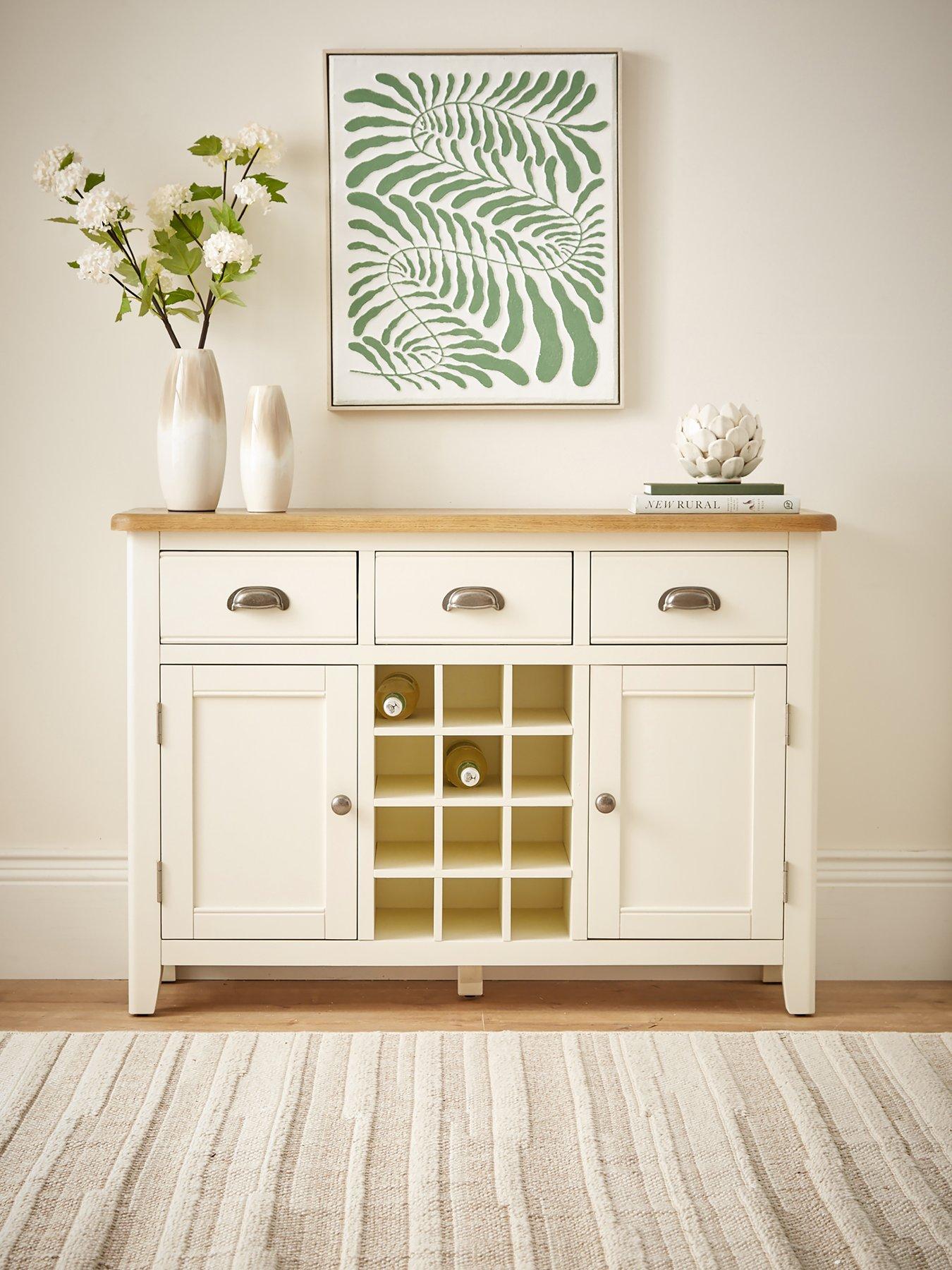 very-home-woodland-ready-assemblednbsplarge-sideboard-with-wine-racknbsp--whiteoak