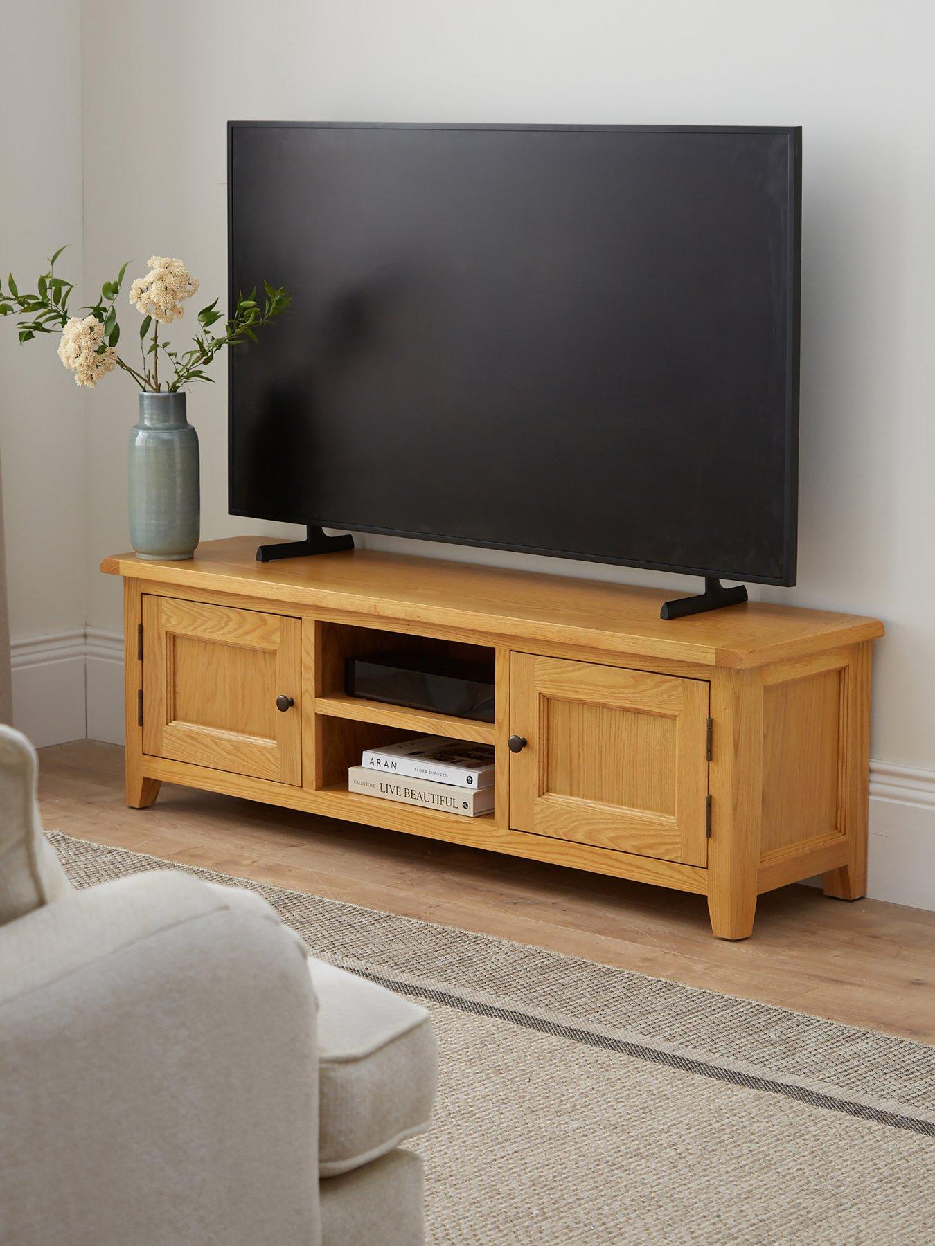 The Very Collection Oakland Ready Assembled Large TV Unit - fits up to 55 inch