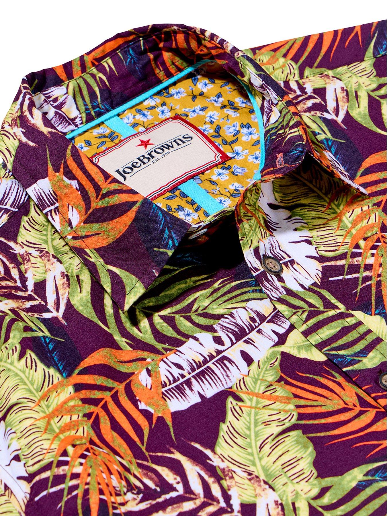 Image 2 of 4 of Joe Browns Palm Leaf Short Sleeve Shirt - Multi