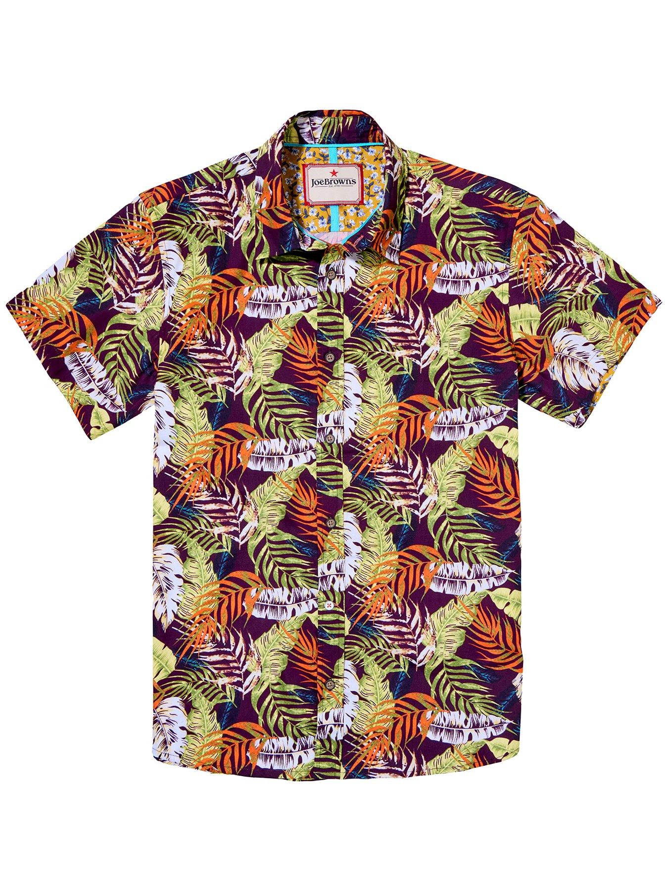 Image 4 of 4 of Joe Browns Palm Leaf Short Sleeve Shirt - Multi