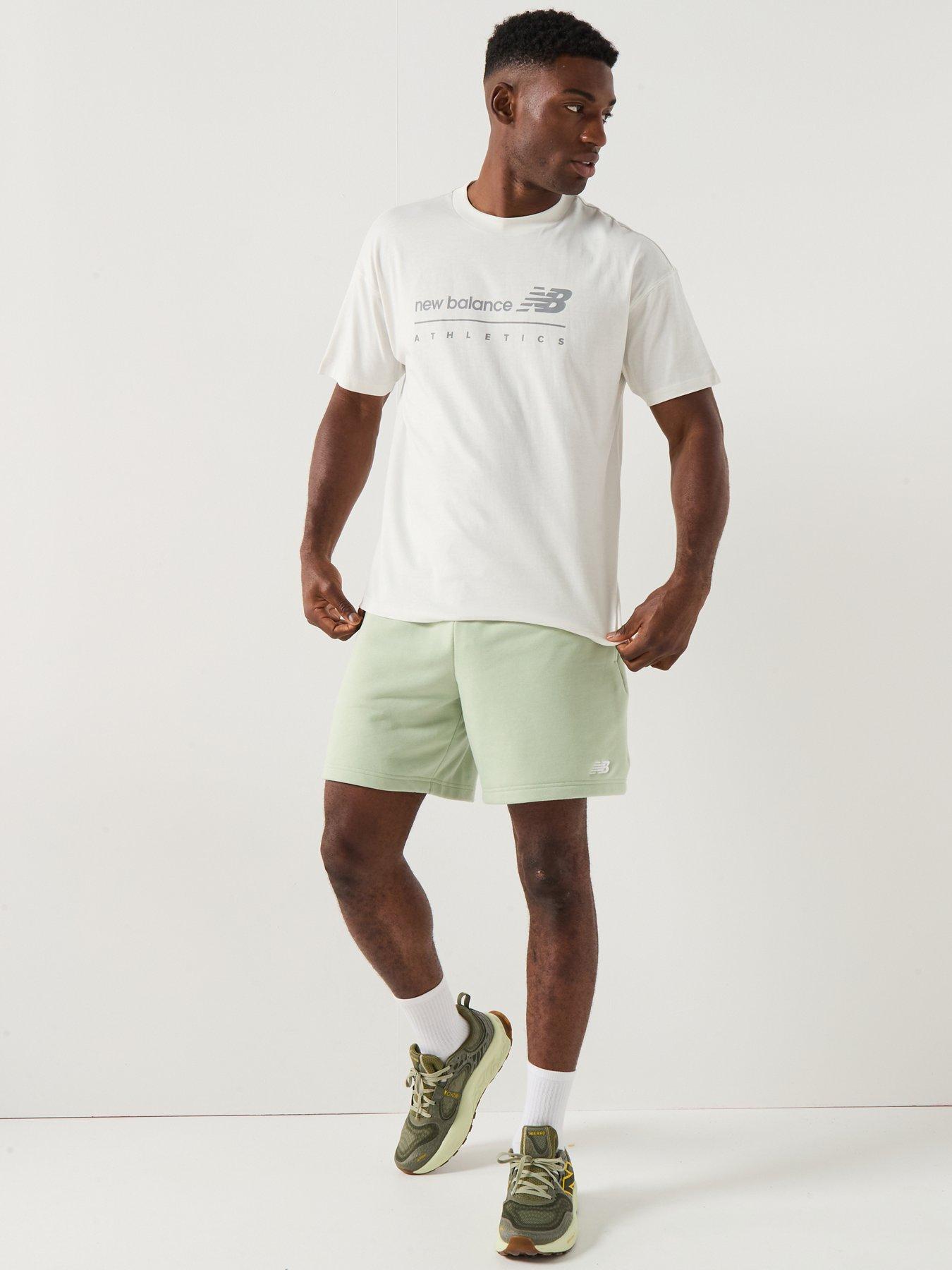 Image 3 of 6 of New Balance Mens Linear Graphic Tshirt - Grey