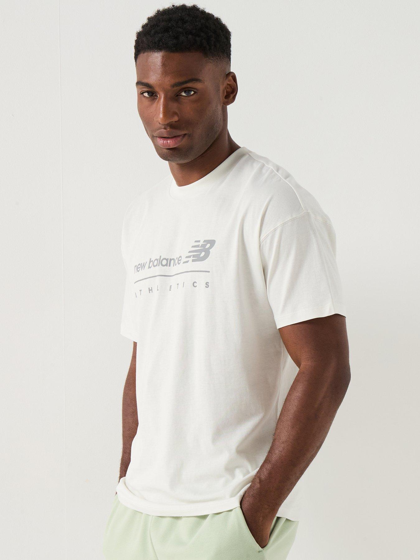 Image 6 of 6 of New Balance Mens Linear Graphic Tshirt - Grey