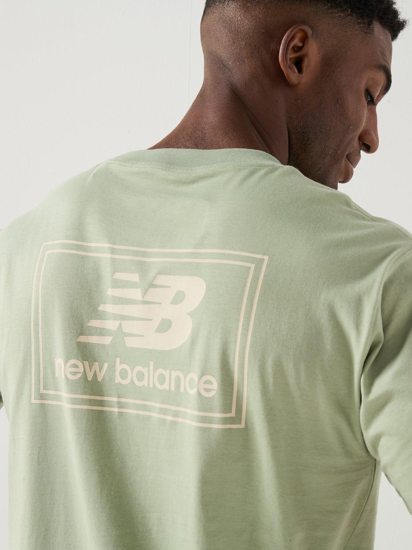Image 5 of 6 of New Balance Mens Woven Label T-Shirt - Green