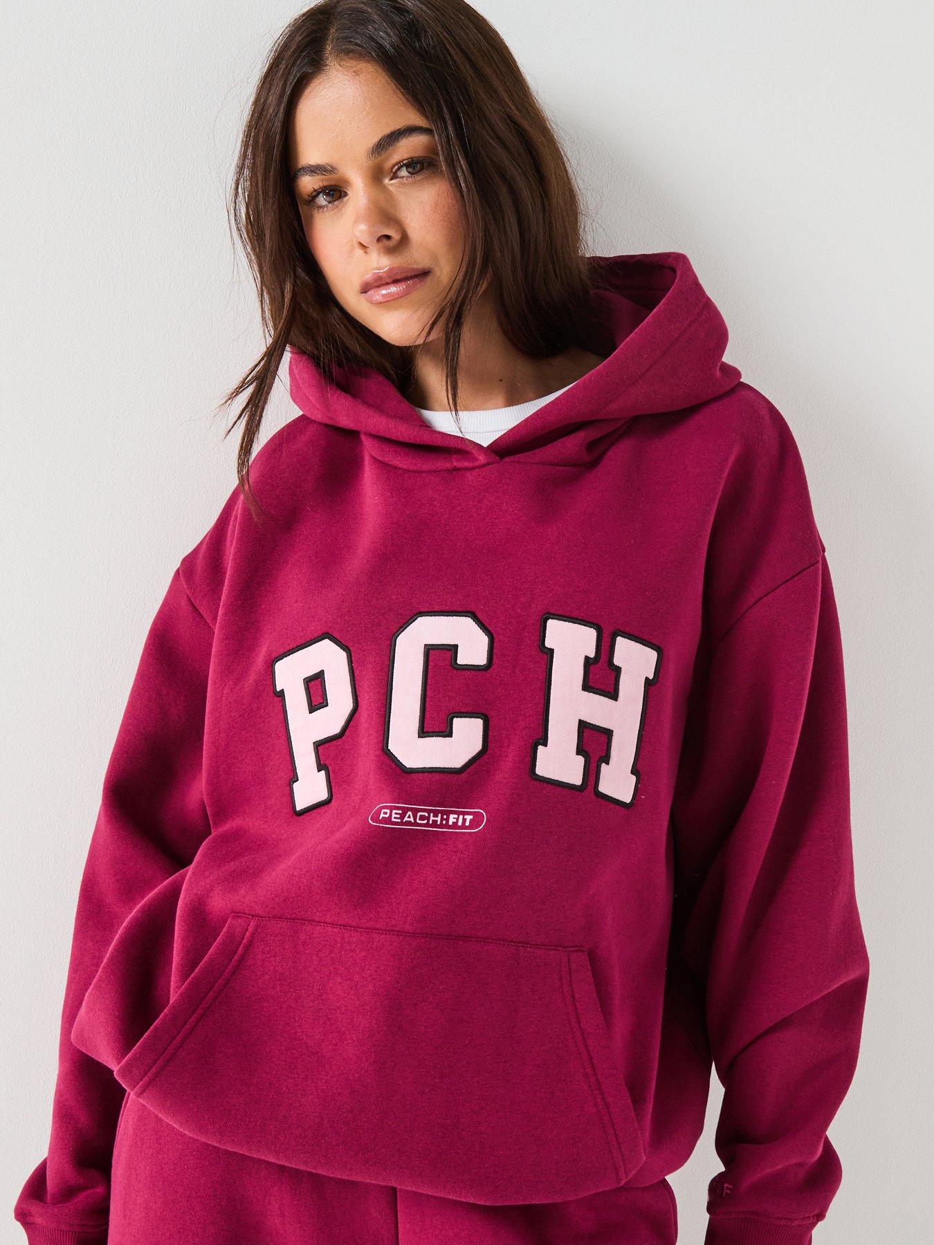 peach-fit-womens-ivy-hoody-dark-redfront