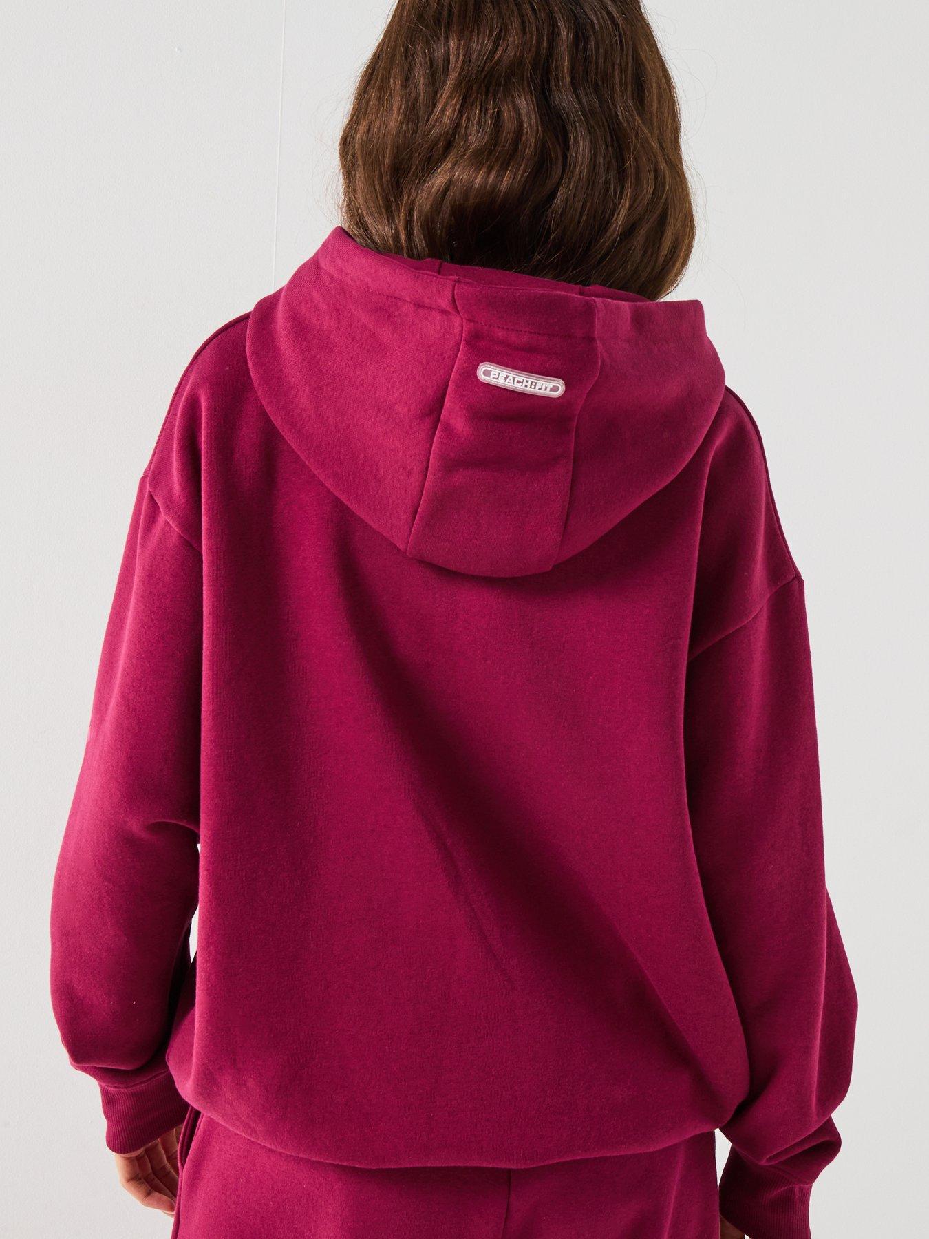 peach-fit-womens-ivy-hoody-dark-redstillFront