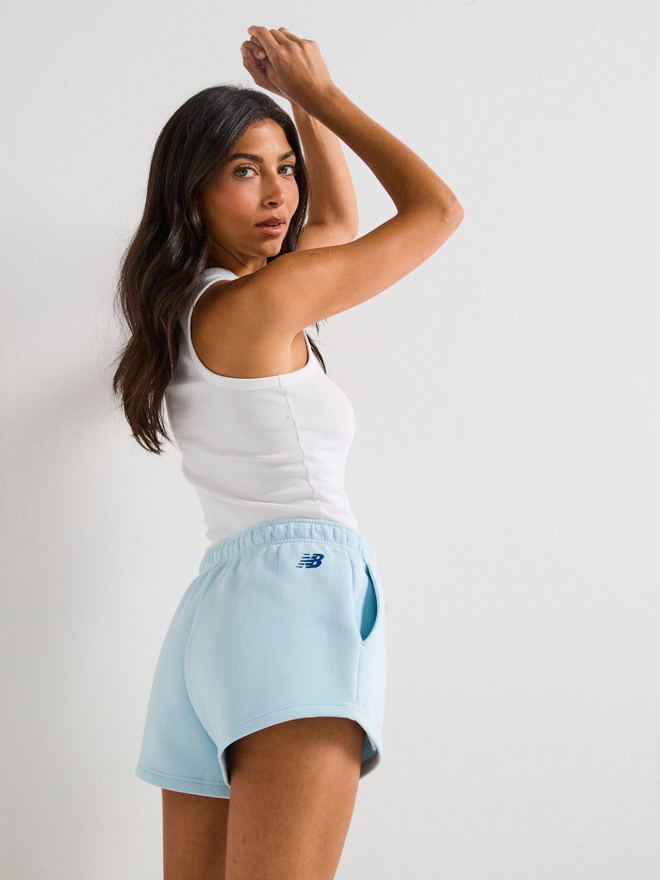 new-balance-womens-reimagined-fleece-short-blueoutfit