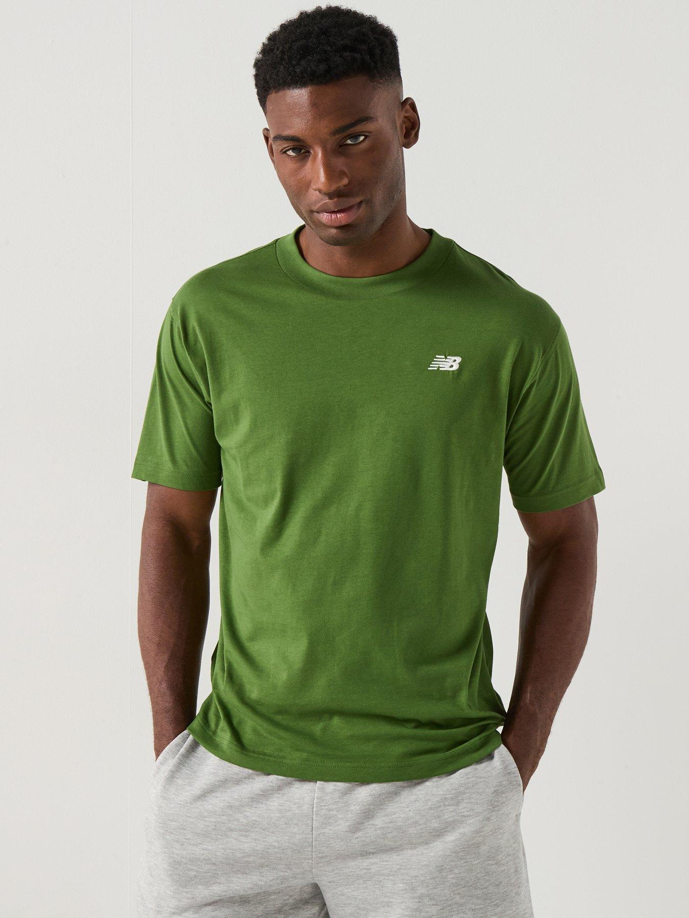 New Balance Mens Sports Essential Cotton T-Shirt - Green