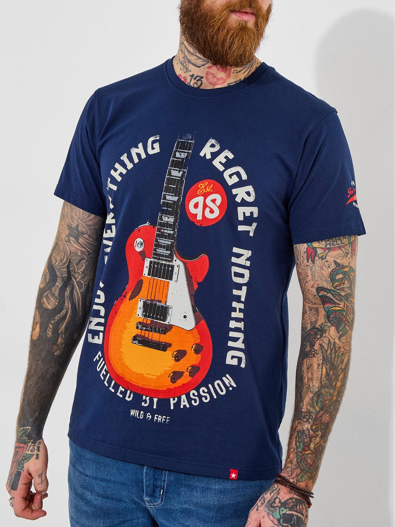 joe-browns-enjoy-everything-guitar-t-shirt-navydetail