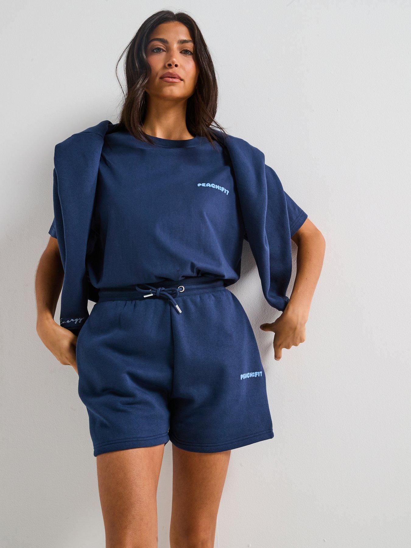 Peach Fit Women's Cozy Season T-Shirt - Navy