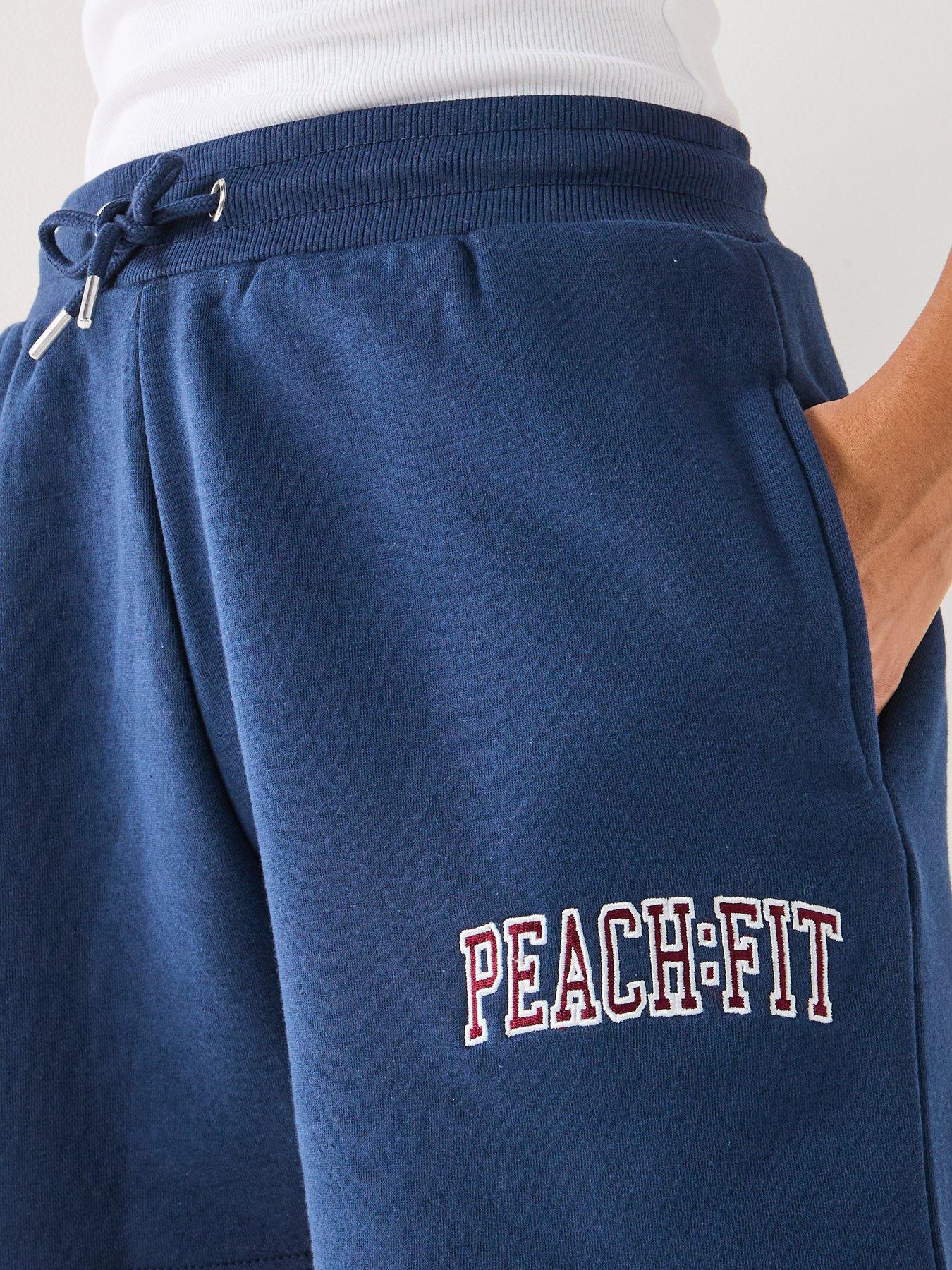 Image 4 of 5 of Peach Fit Womens Retro Shorts - Navy