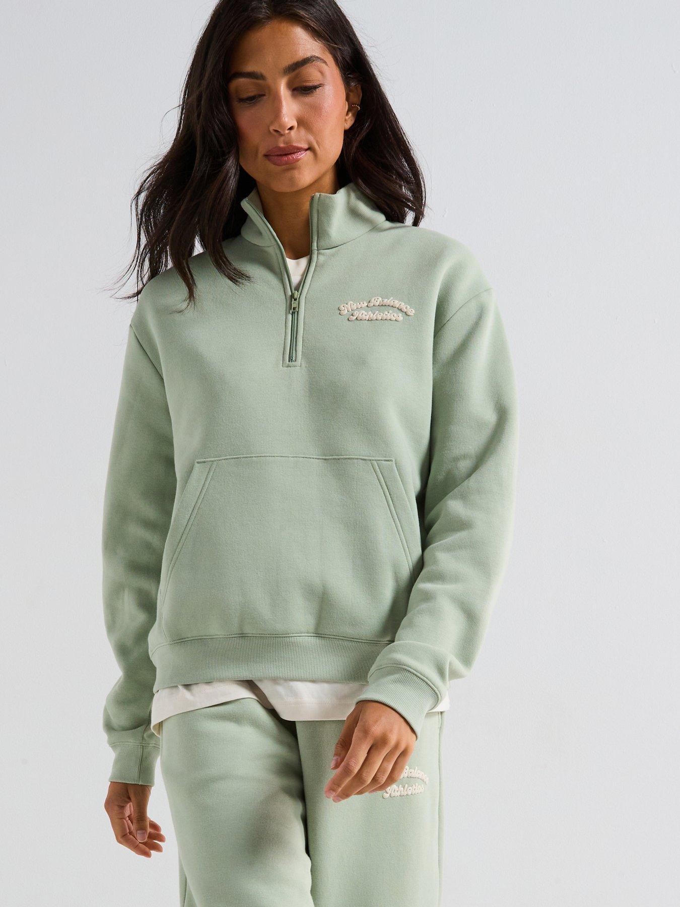 new-balance-womens-linear-heritage-fleece-half-zip-green