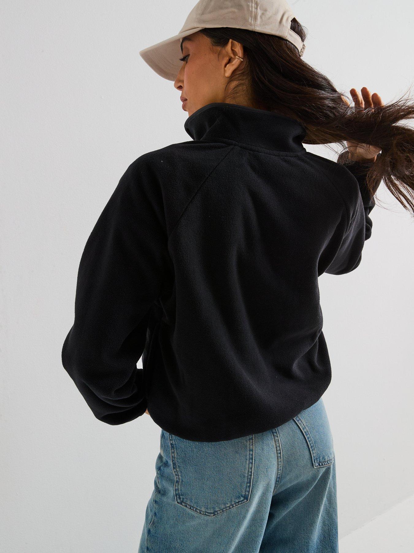 Image 2 of 6 of New Balance Womens Polar Fleece 1/2 Zip- Black