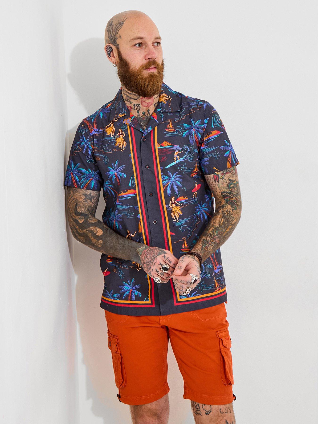 joe-browns-paradise-short-sleeve-shirt-navyfront