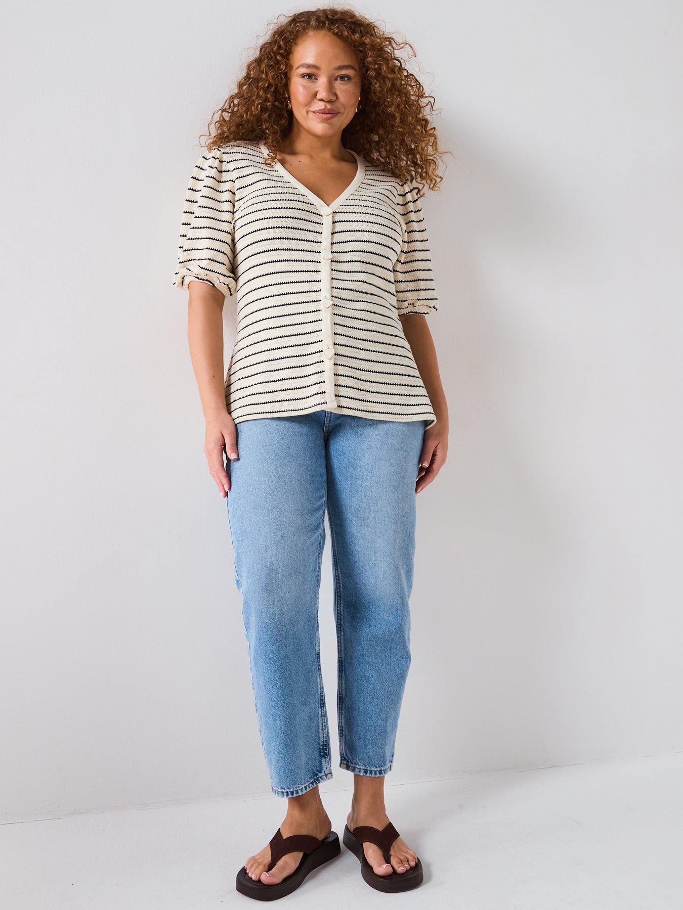 v-by-very-curve-button-detail-stripe-neck-top-multiback