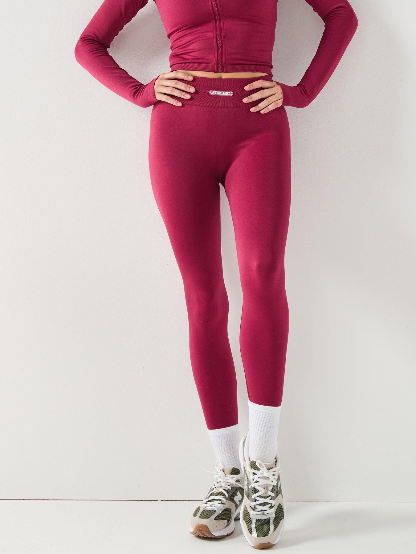 Image 1 of 6 of Peach Fit Womens Nina Legging - Dark Red