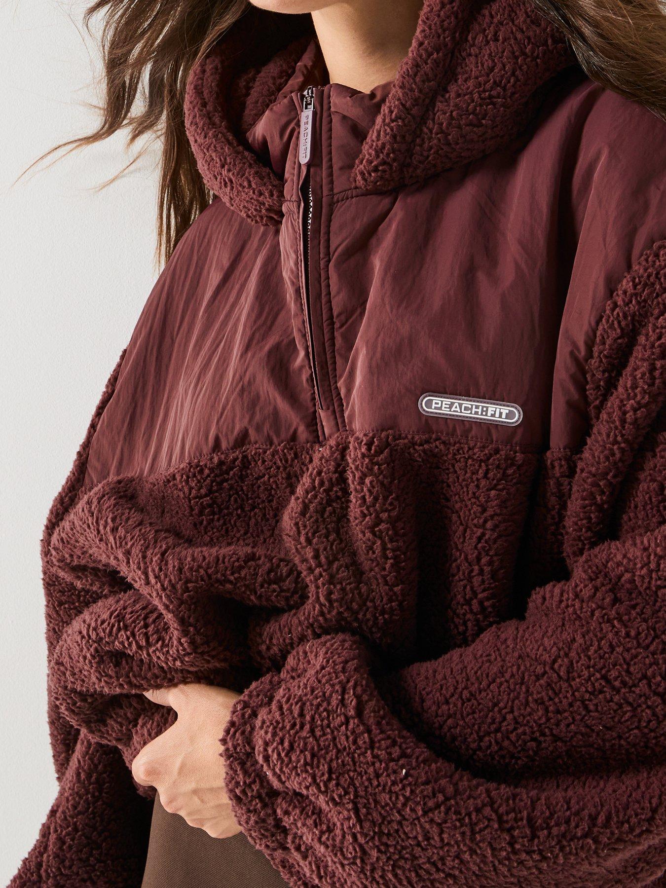 Image 4 of 6 of Peach Fit Womens Billy Borg Jacket - Brown