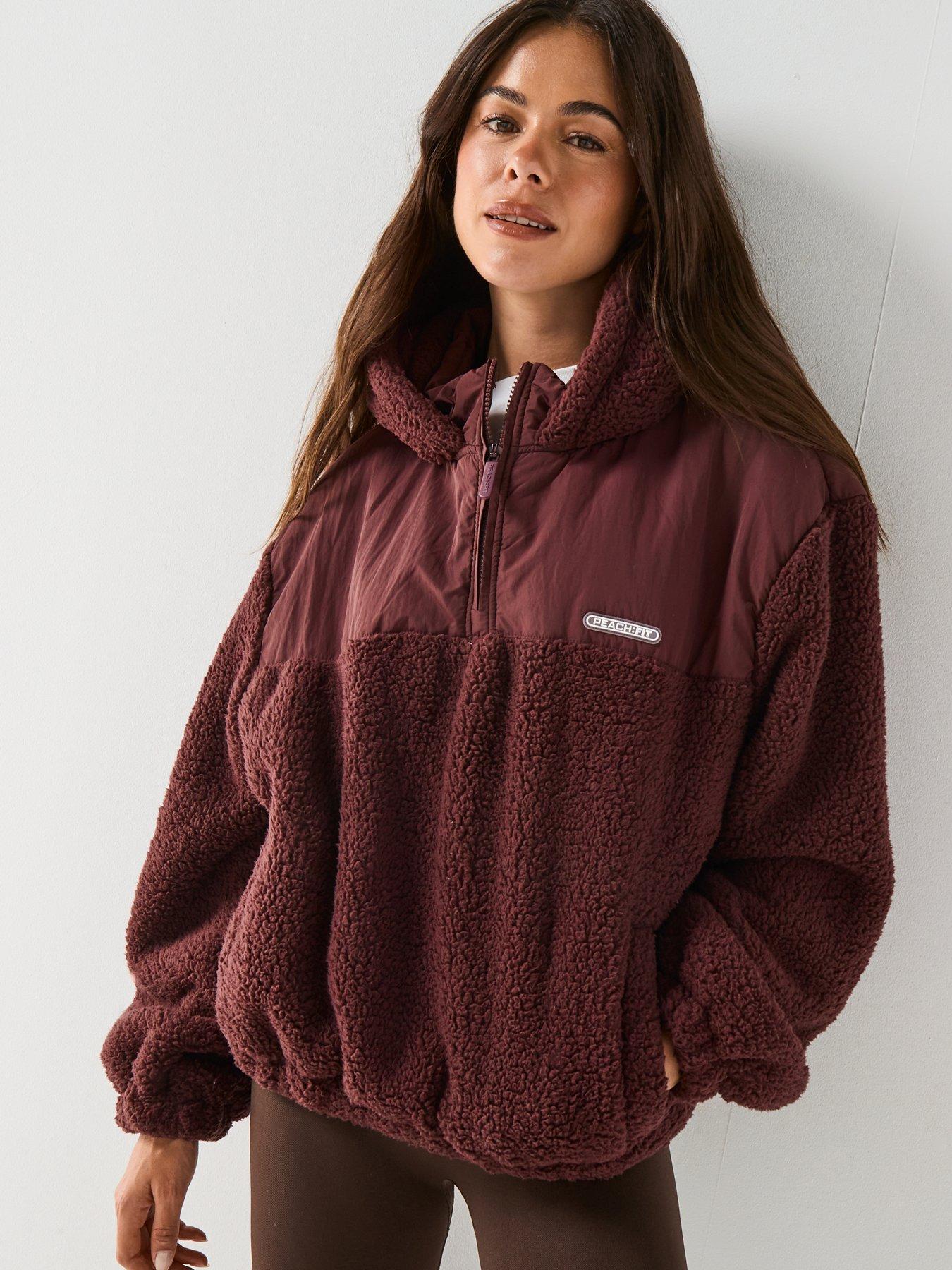 Image 6 of 6 of Peach Fit Womens Billy Borg Jacket - Brown
