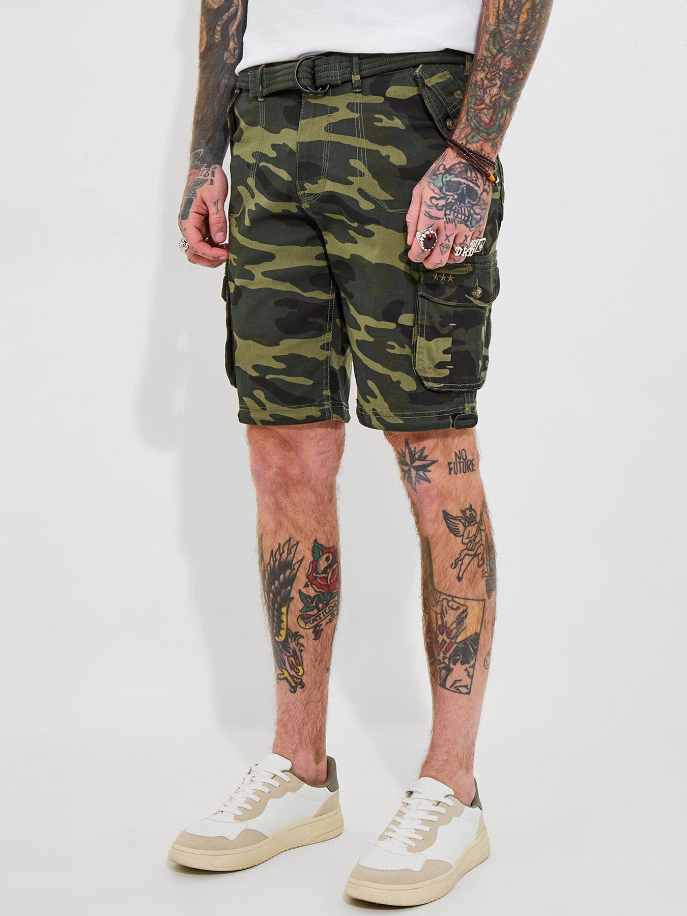 Joe Browns Hit The Action Cargo Shorts - Dark Green