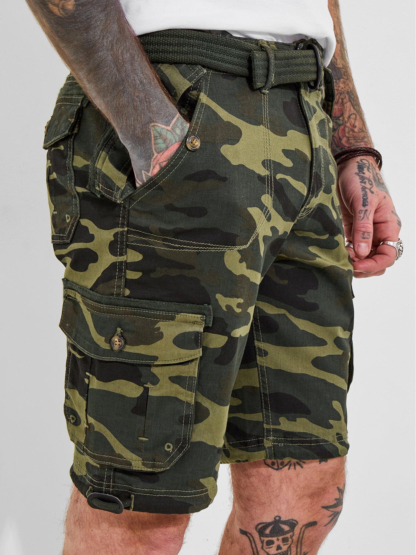 joe-browns-hit-the-action-cargo-shorts-dark-greenstillFront