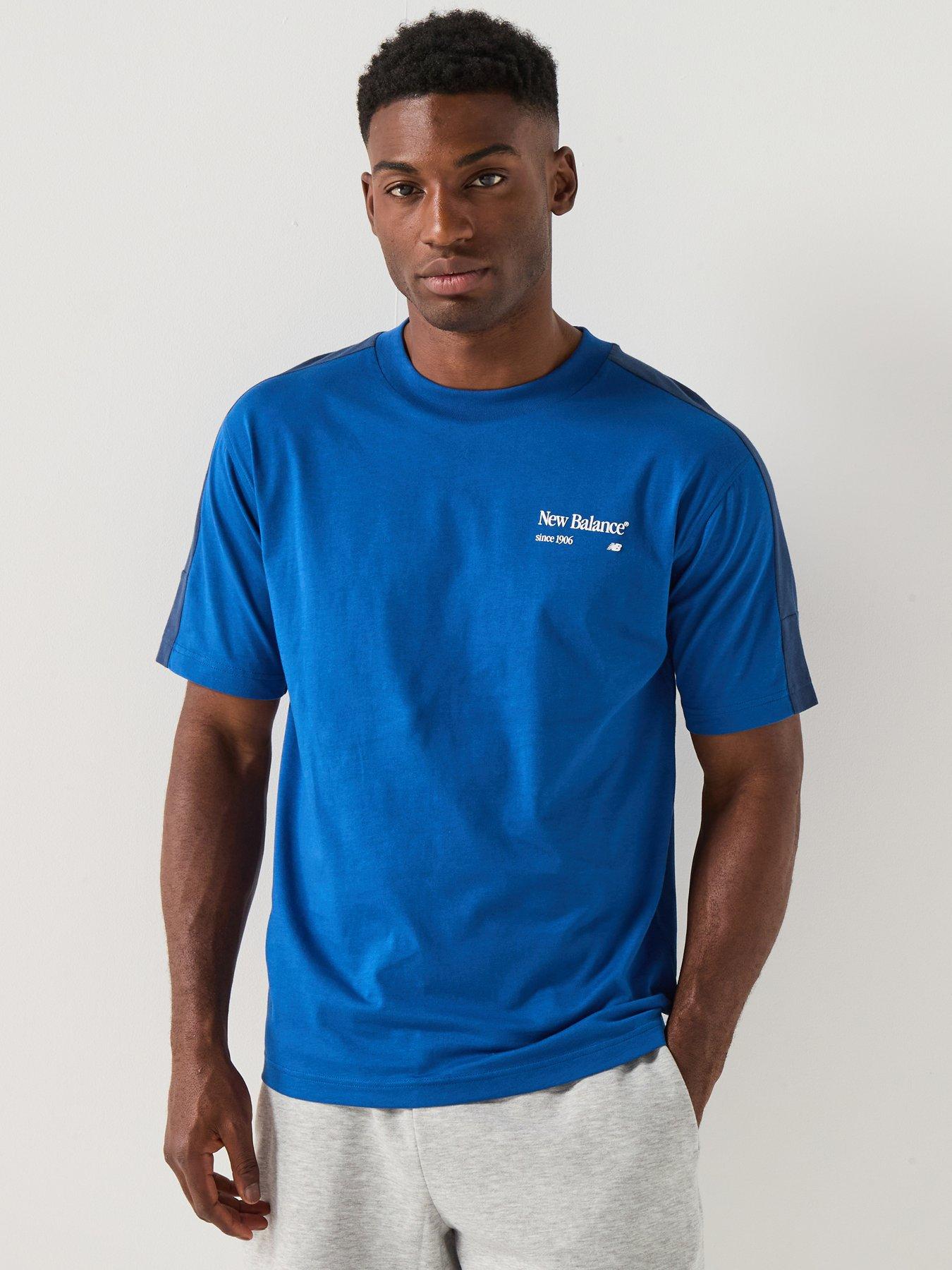 New Balance Mens Reimagined Graphic T-Shirt - Blue