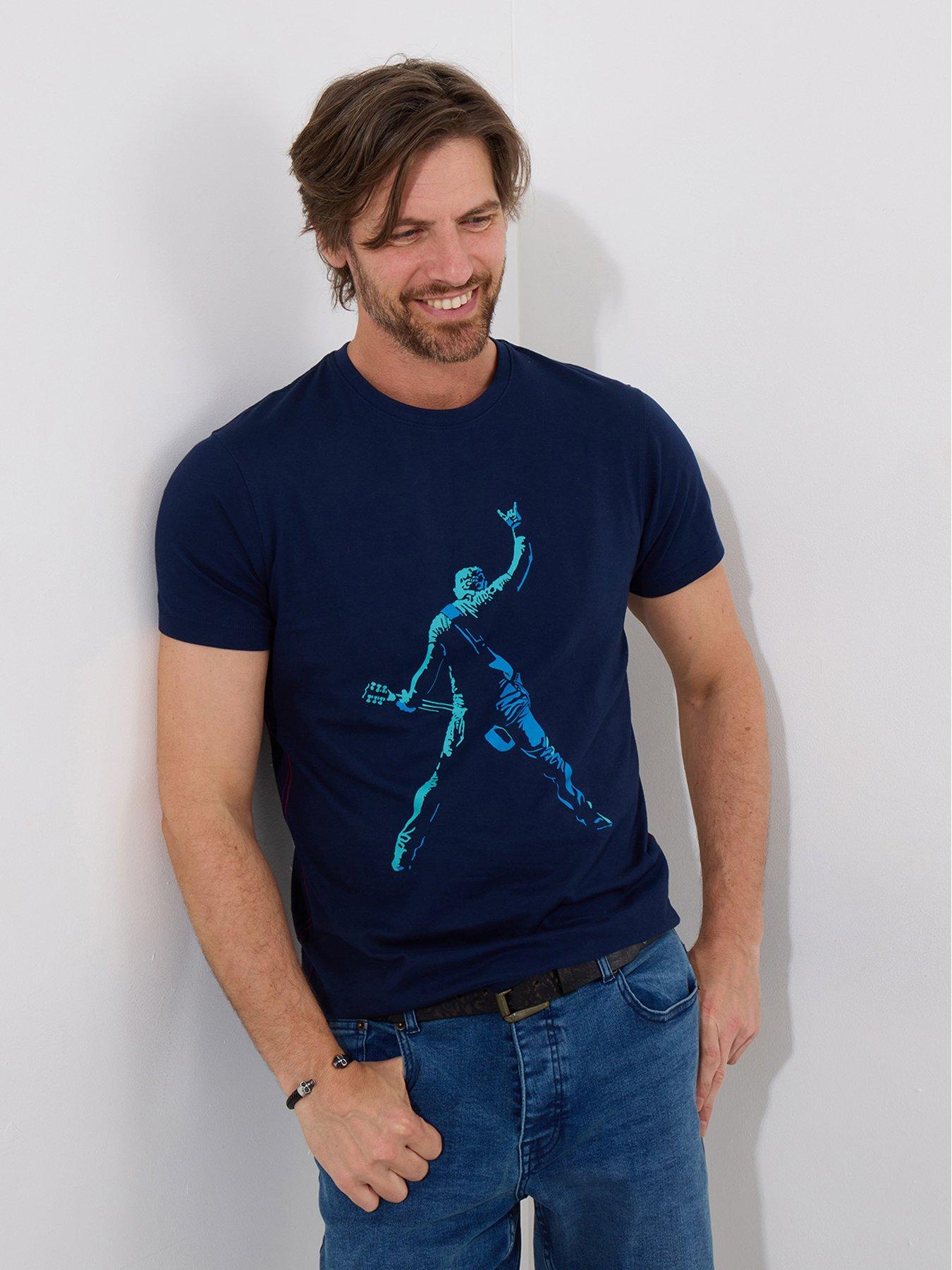 joe-browns-feel-the-beat-t-shirt-navyfront