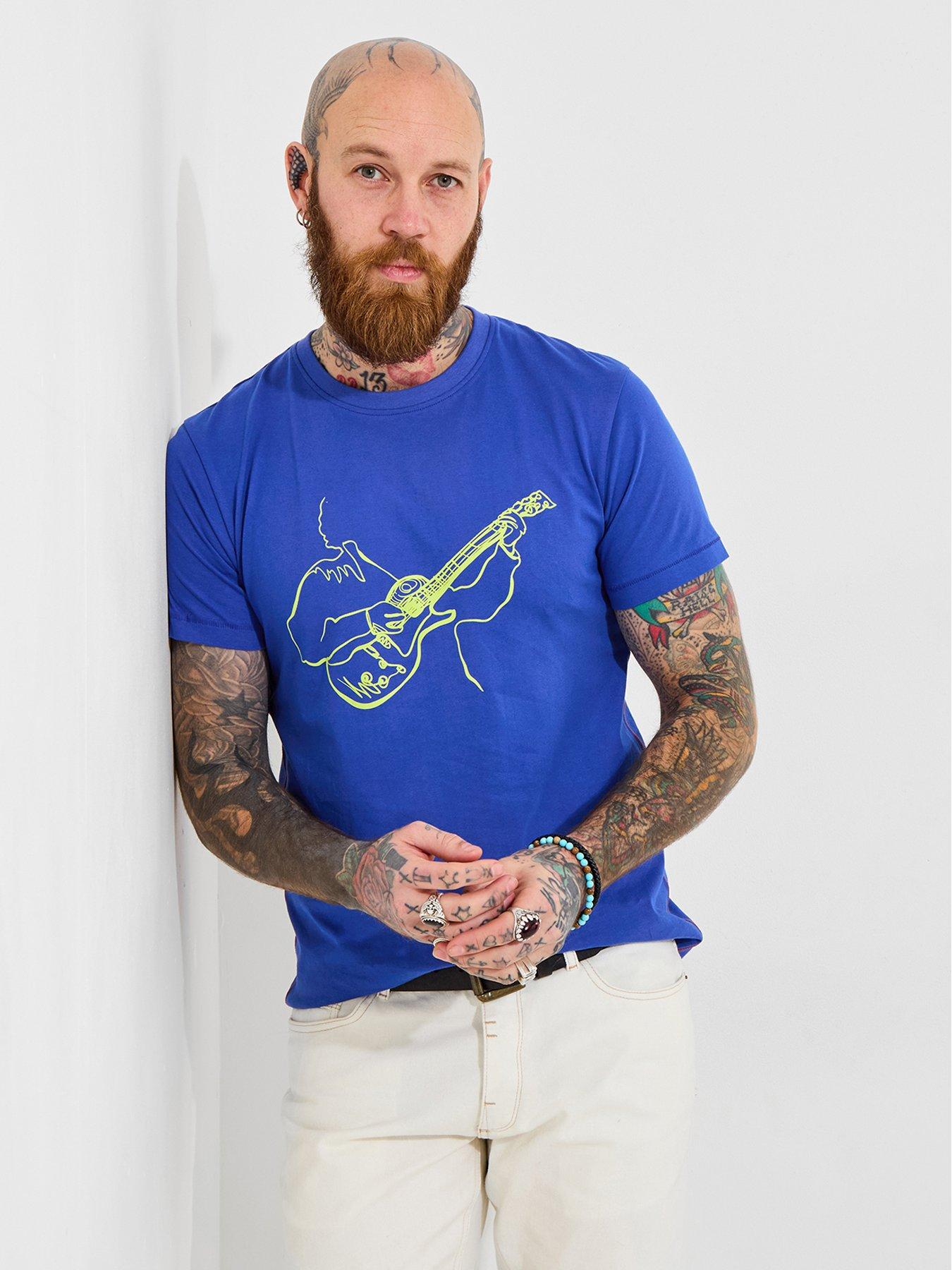 Image of Joe Browns Acoustic Sounds T-Shirt - Blue
