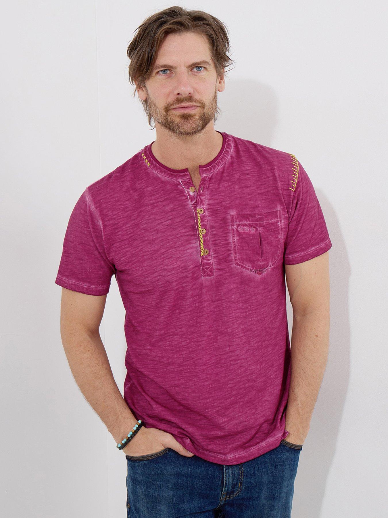 undefined Carefree Customised Henley T-Shirt - Purple