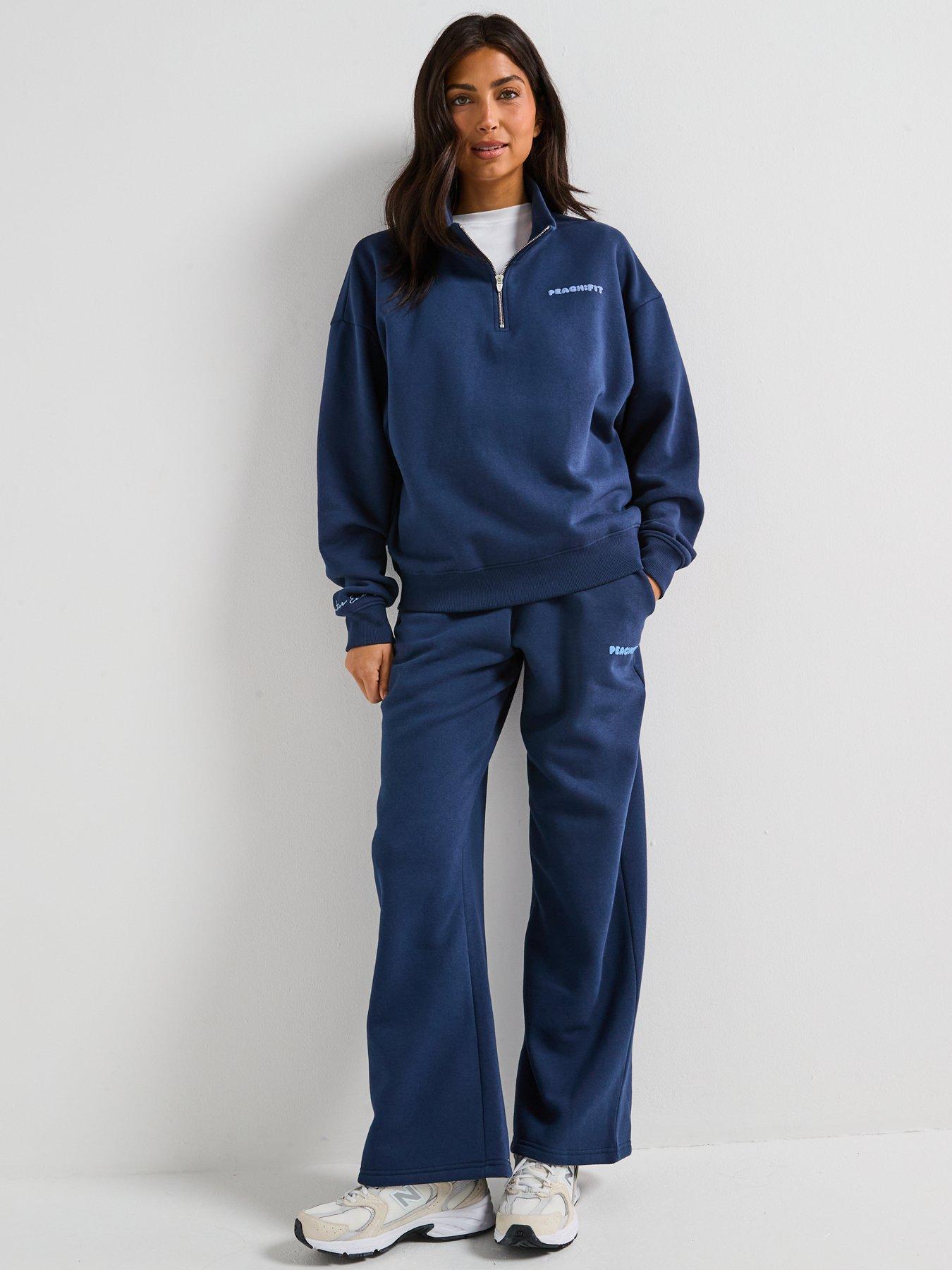 Image 5 of 6 of Peach Fit Womens Cozy Season Jogger - Navy