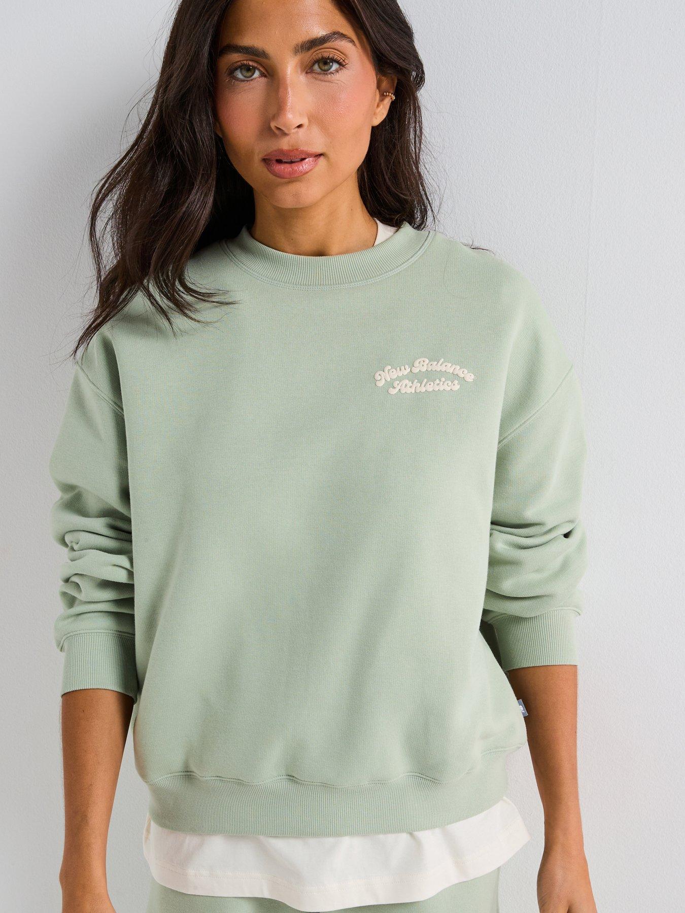 new-balance-womens-linear-heritage-fleece-crew-sweater-greenfront