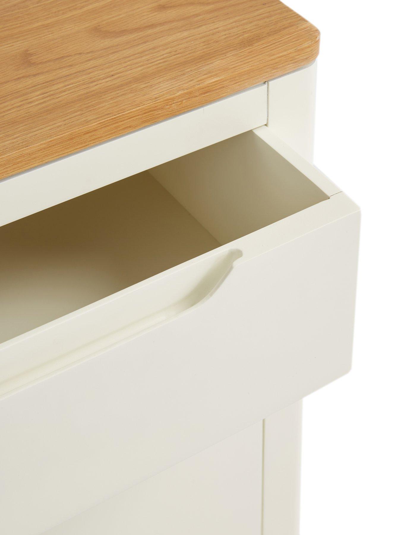 Image 5 of 7 of The Very Collection Saxon Large Ready Assembled&nbsp;Sideboard - Cream/Oak