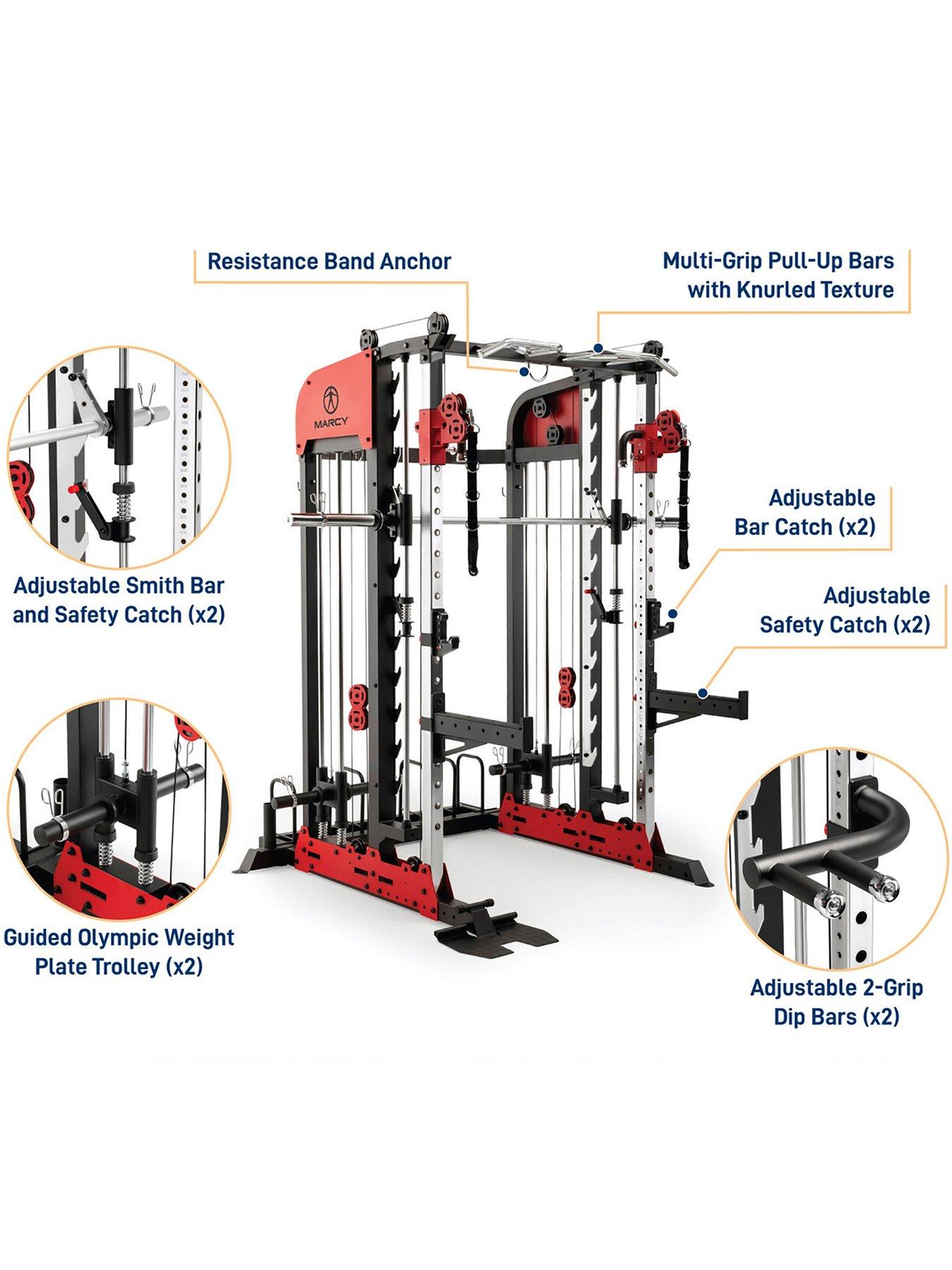 marcy-sm-7553-deluxe-smith-machine-andnbsphome-multi-gymdetail