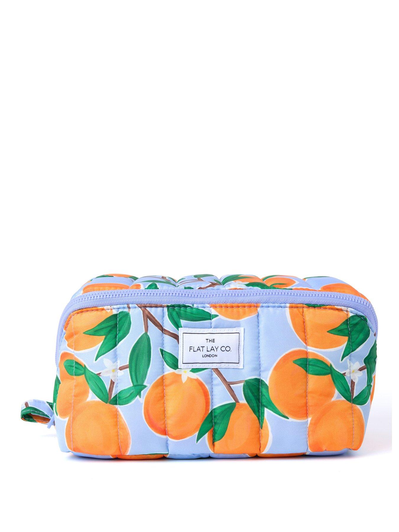 The Flat Lay Co. Marshmallow Flat Lay Makeup Box Bag - Mediterranean Oranges