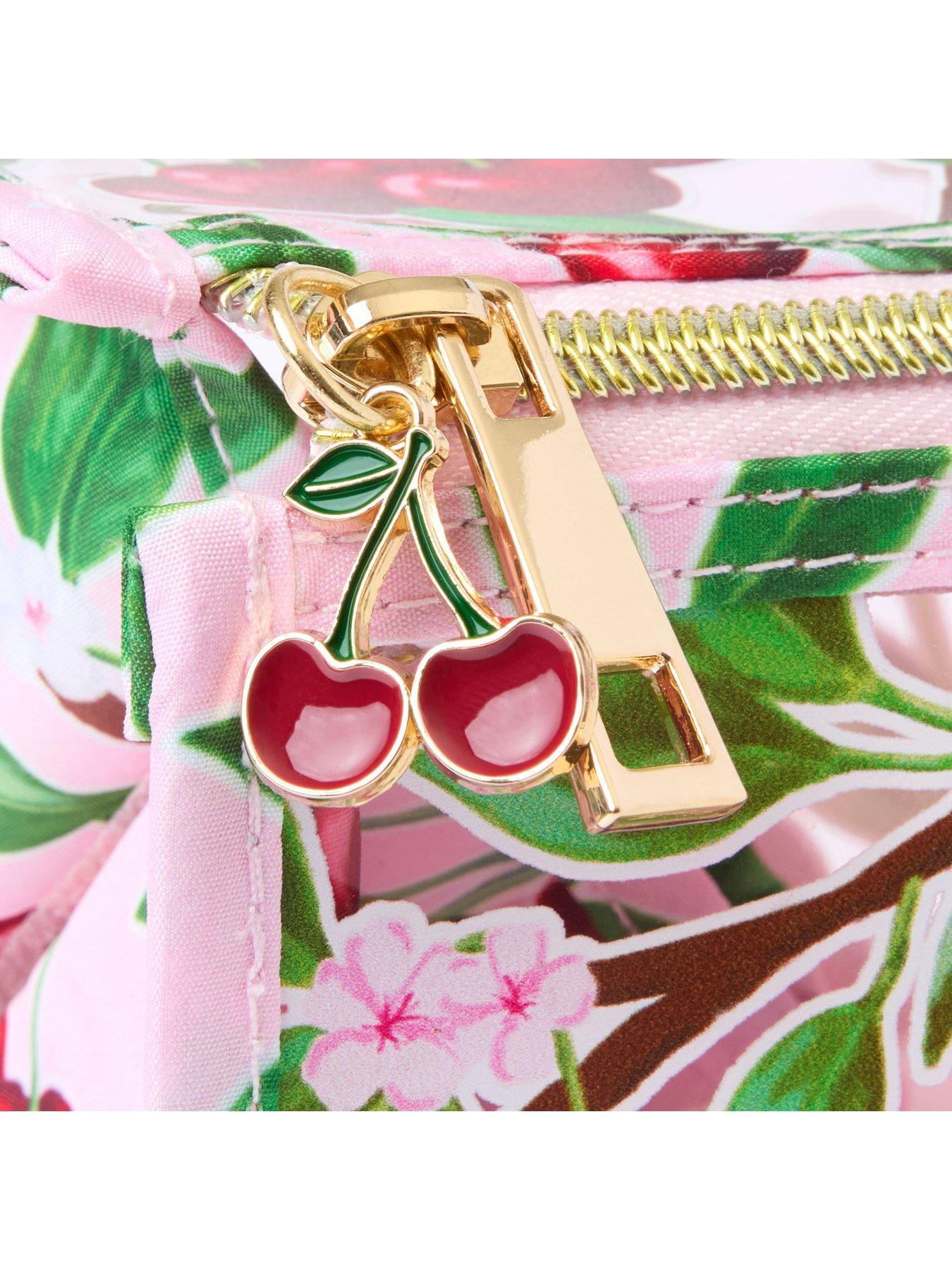 Image 3 of 4 of The Flat Lay Co. Jelly Flat Lay Makeup Box Bag - Cherries