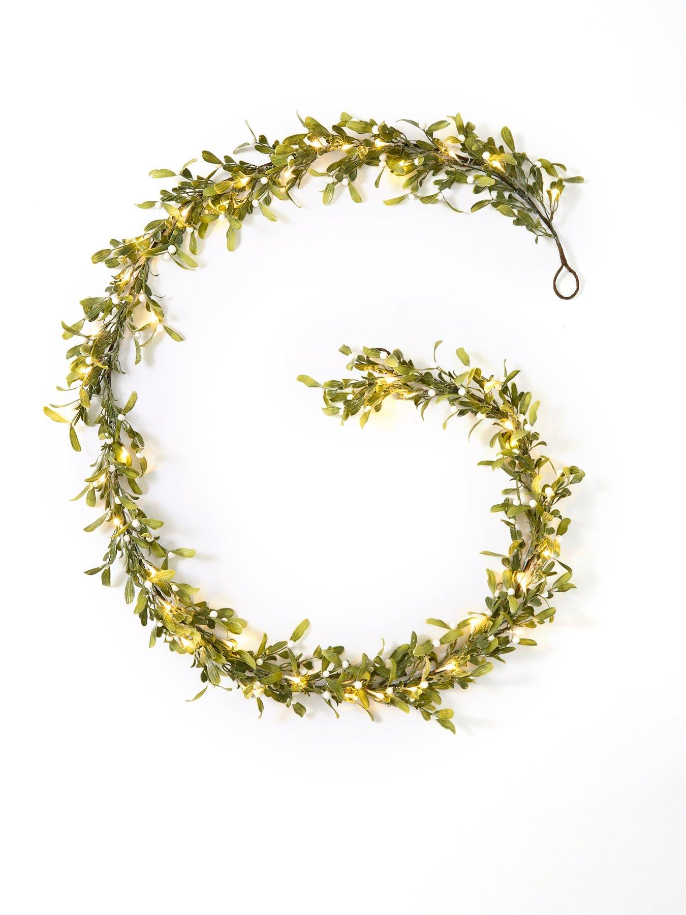 very-home-9ft-pre-lit-mistletoe-garlandback