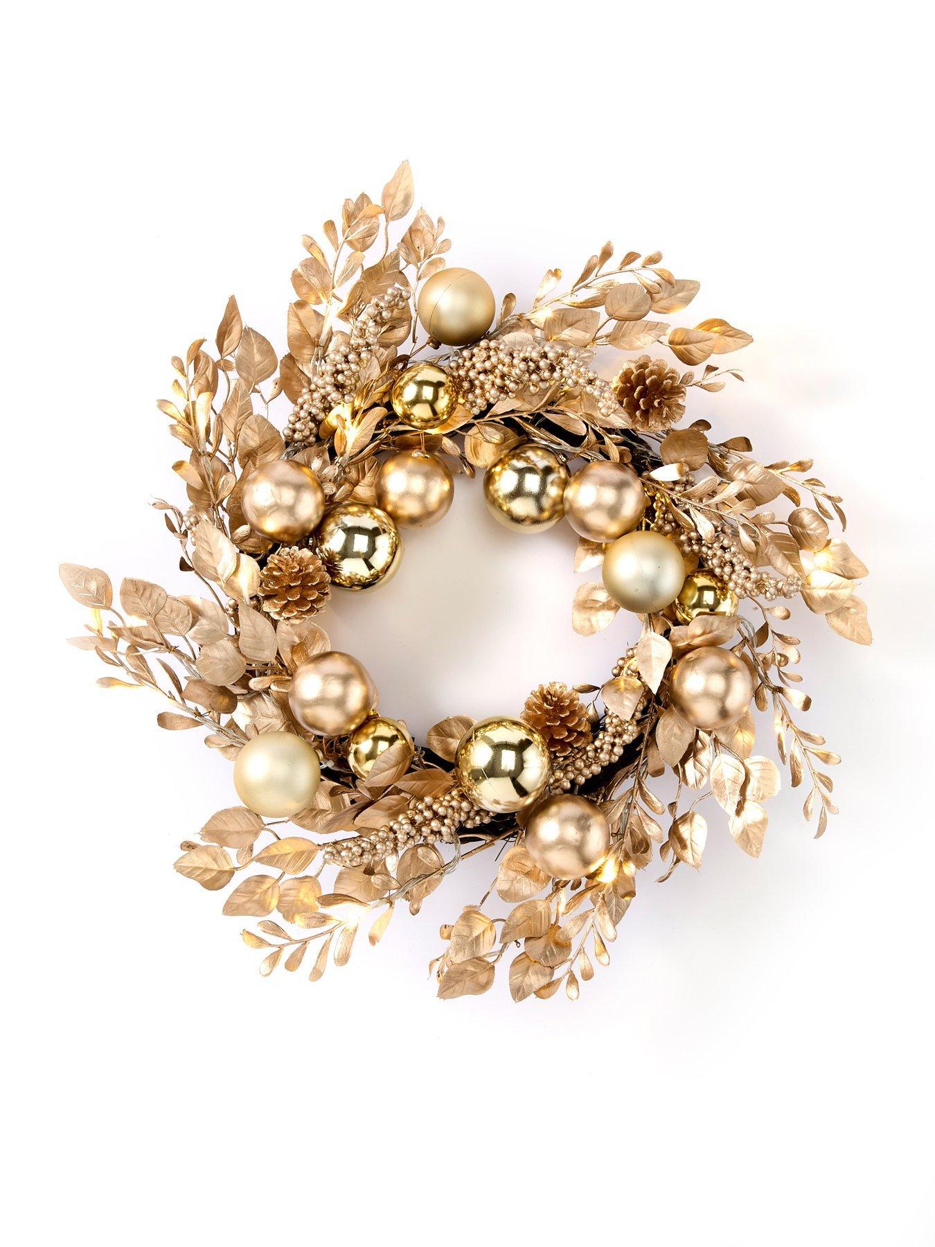 very-home-champagne-gold-pre-lit-christmas-wreath-60-cmback