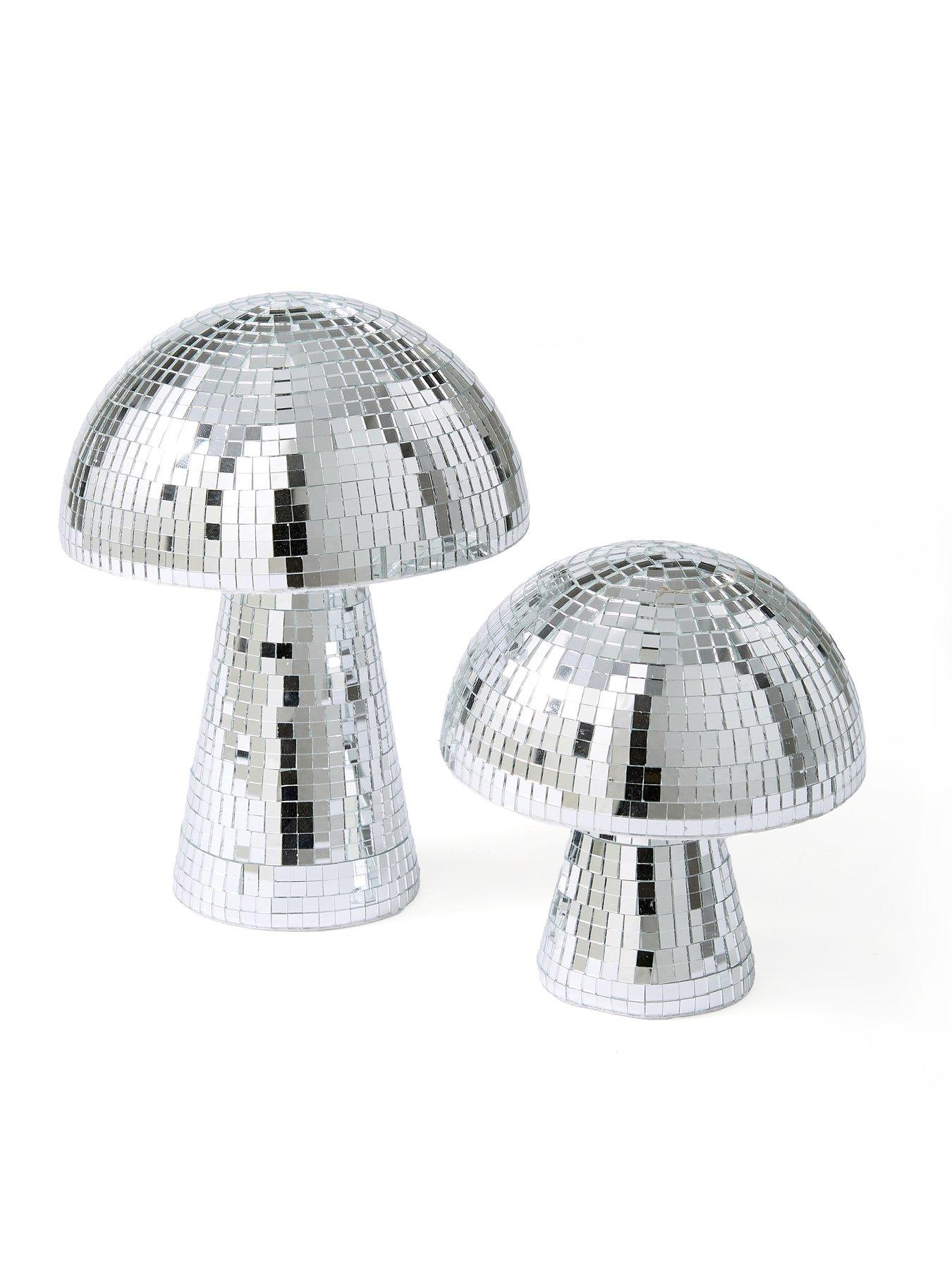 very-home-set-of-2-mirrored-mushroom-christmasnbspornamentsstillFront