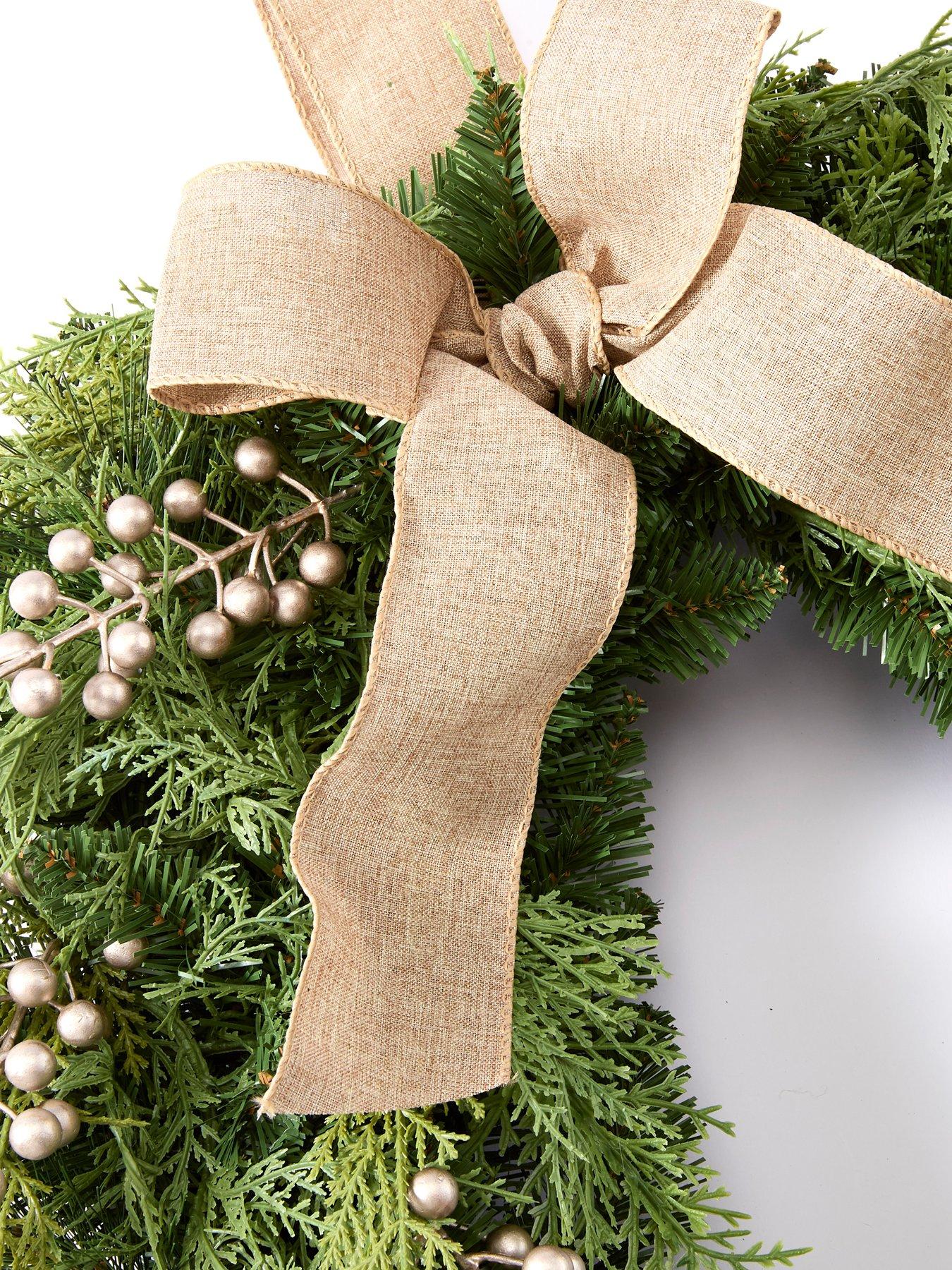 very-home-60-cm-hessian-bow-and-cedar-oval-christmasnbspwreathback